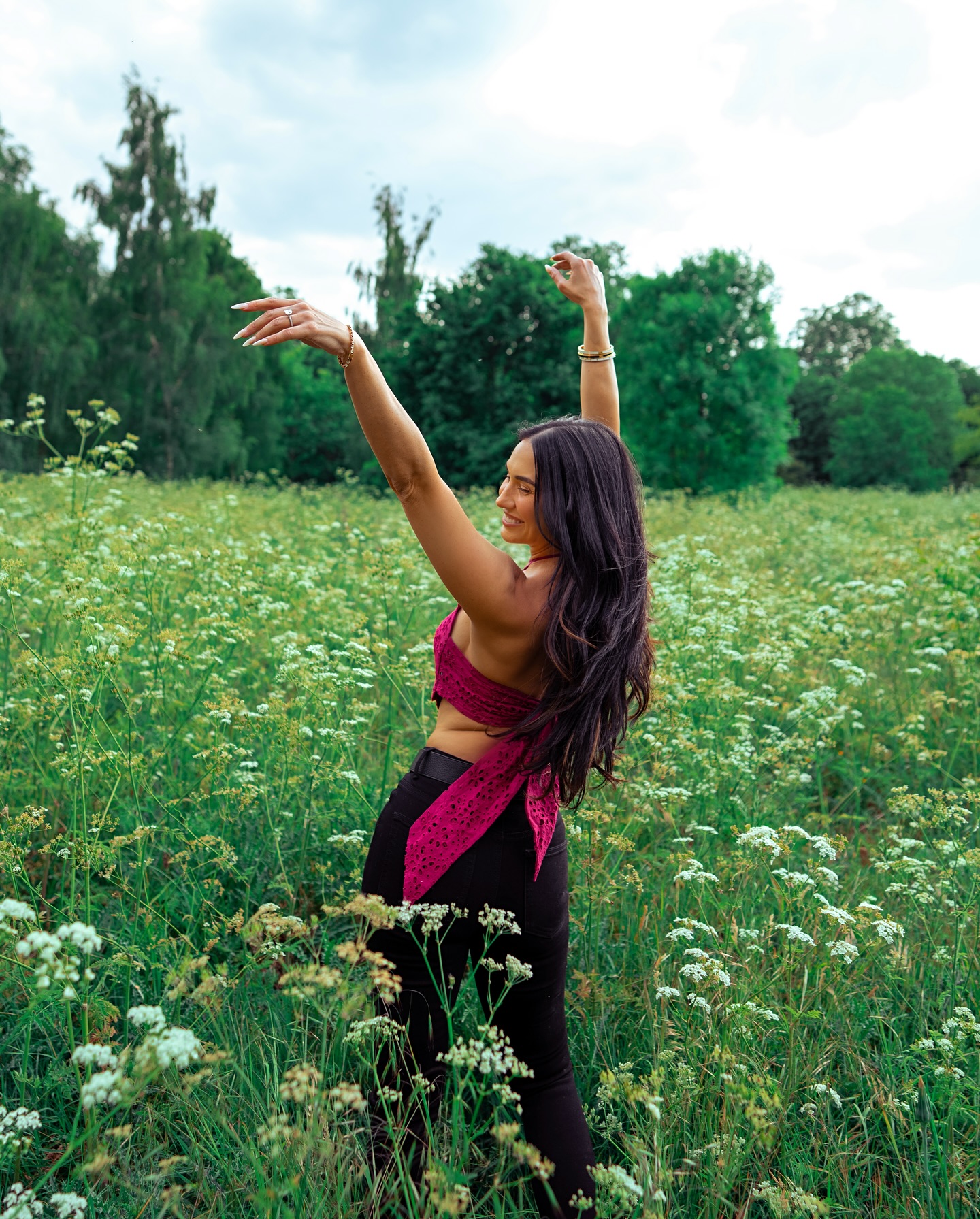 Lauren Gottlieb Flourishes in Bloom-Filled Shoot