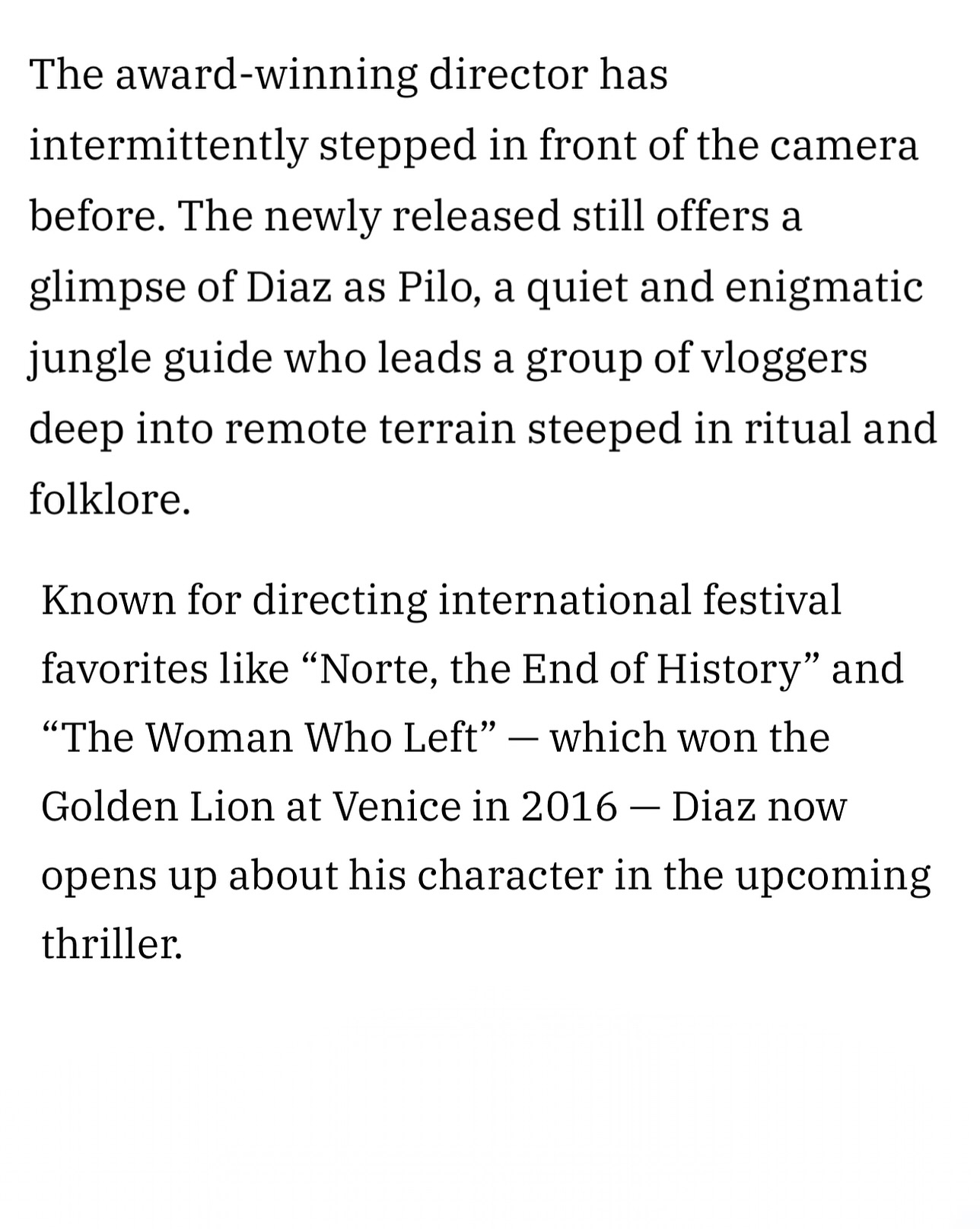 Lav Diaz Elevates The Sacrifice Film