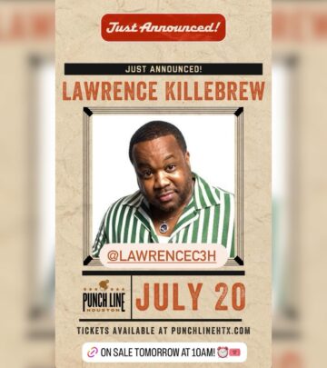 Houston exclusive show: comedy icon Lawrence Killebrew thrills fans at Punchline tomorrow!