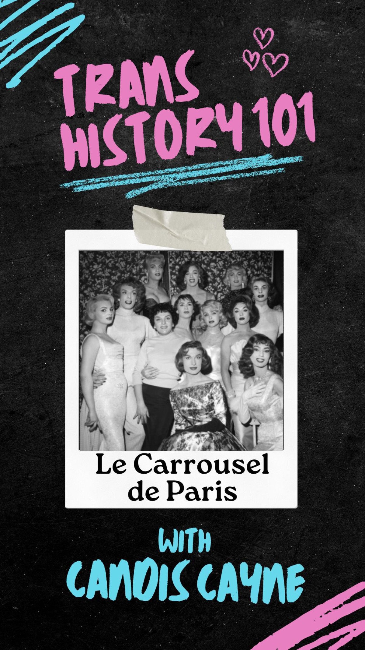Le Carrousel: Trans History Lesson at 1950s Paris Doll Stage Vintage art sparks vibrant advocacy with icon Candis Cayne, reshaping cultural views now.