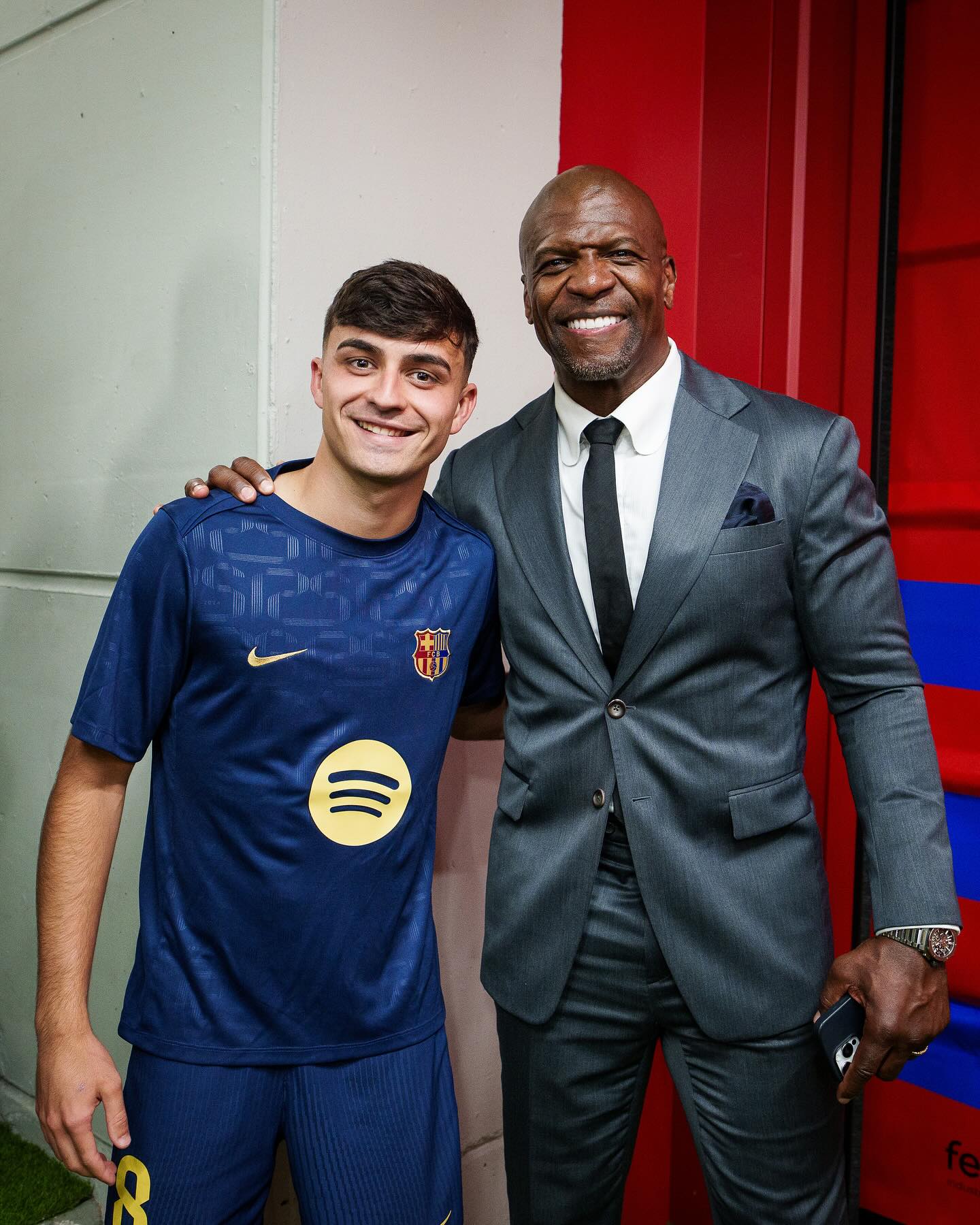 Terry Crews reveals legendary company with Thierry Henry, Harrison Barnes, and Pedri here!
