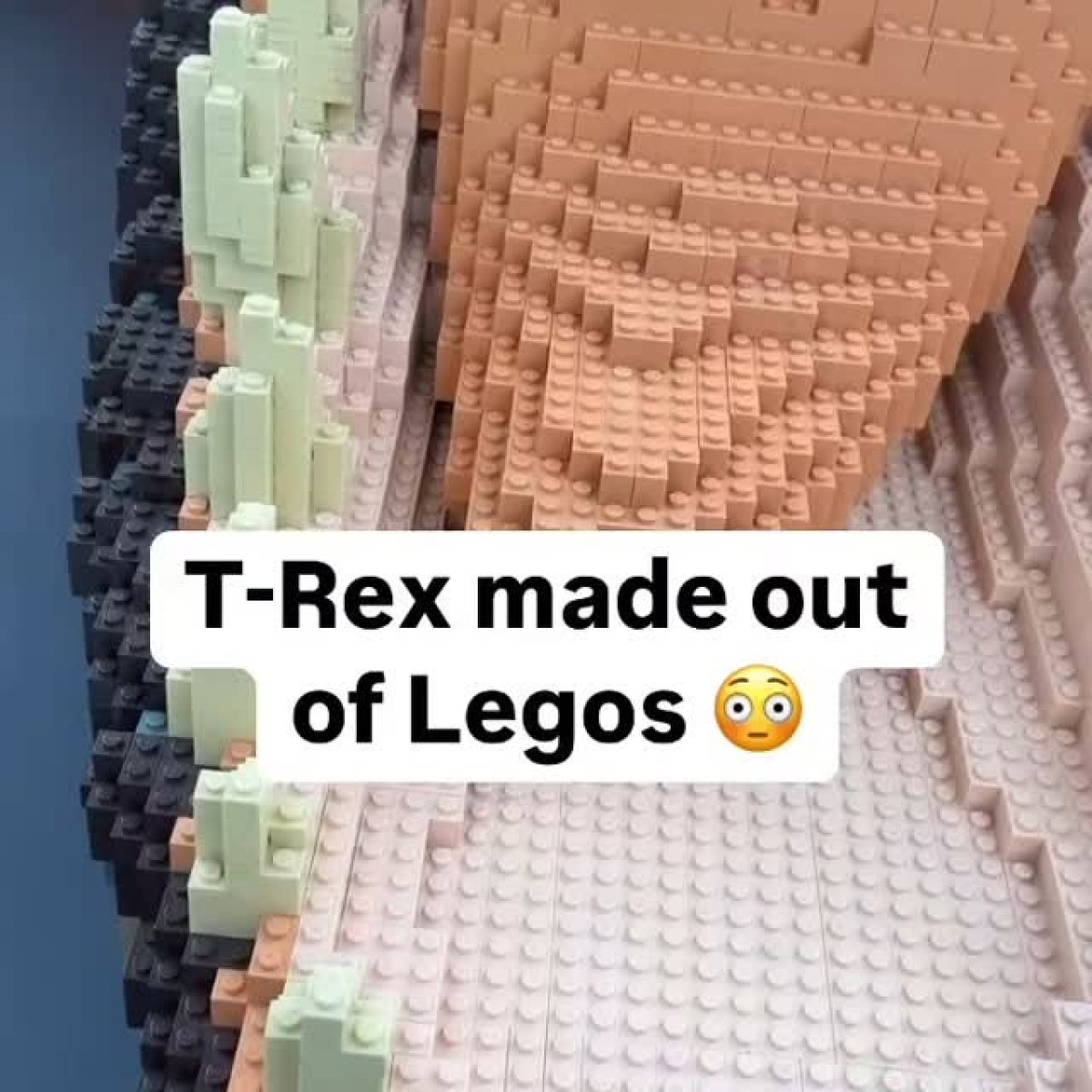 Bold Lego T-Rex art roars into urban life, merging hype, sneakers, and pop culture vibes!