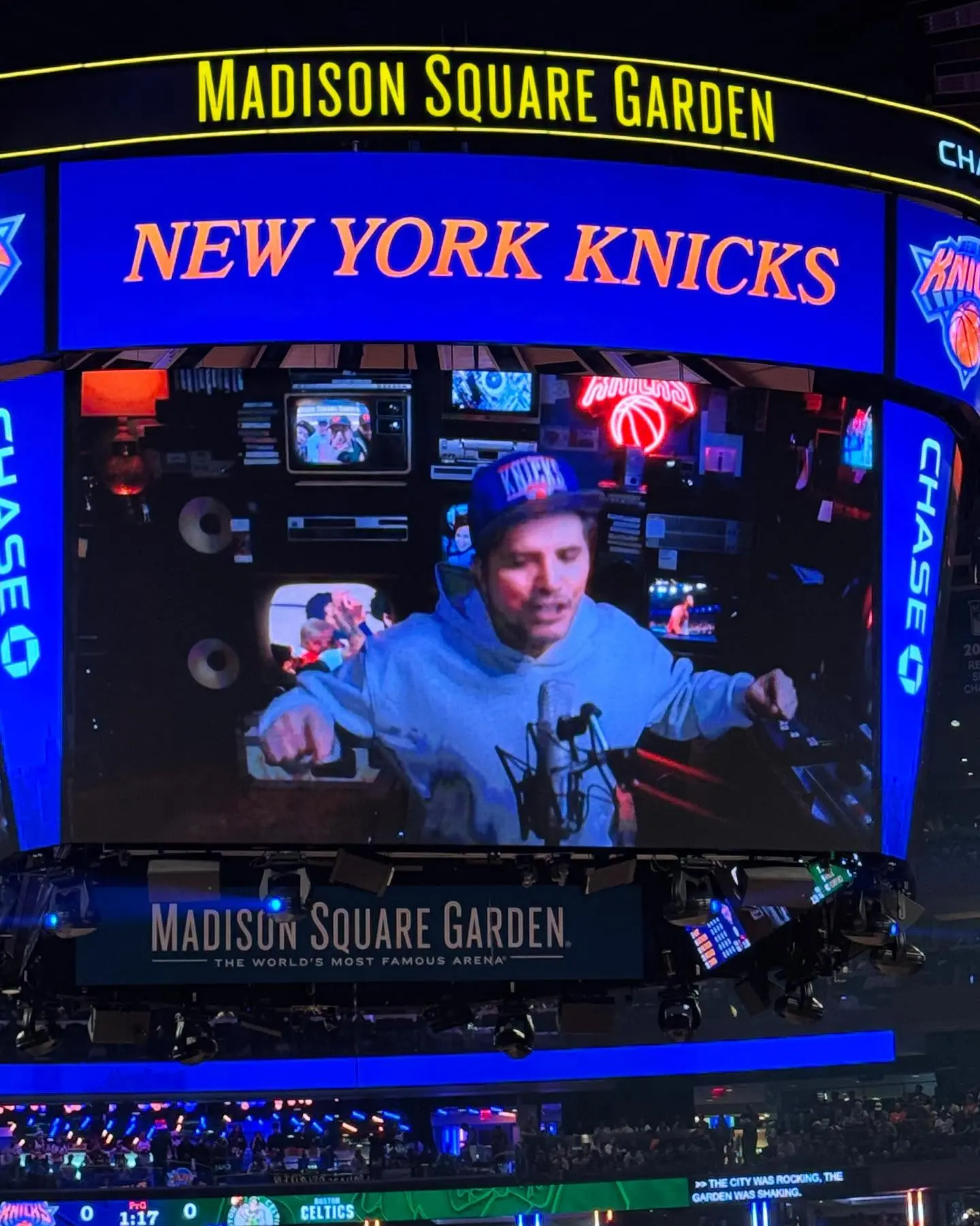 John Leguizamo ignites Knicks enthusiasm with a vibrant shout for Game Three victory now!