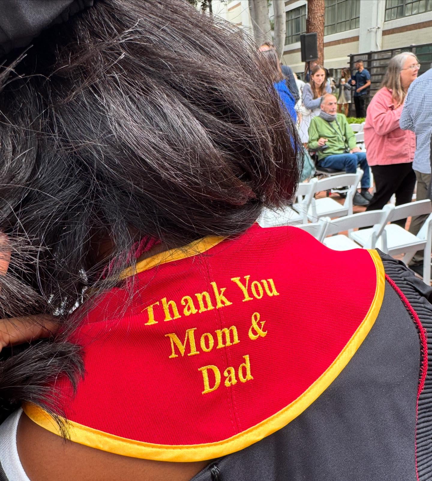 Lela Rochon Fuqua Cheers on Asia Fuqua at USC Graduation