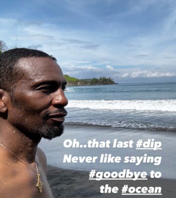 Leon Robinson readies his beach escape as he teases a fun-filled Costa Rica adventure soon