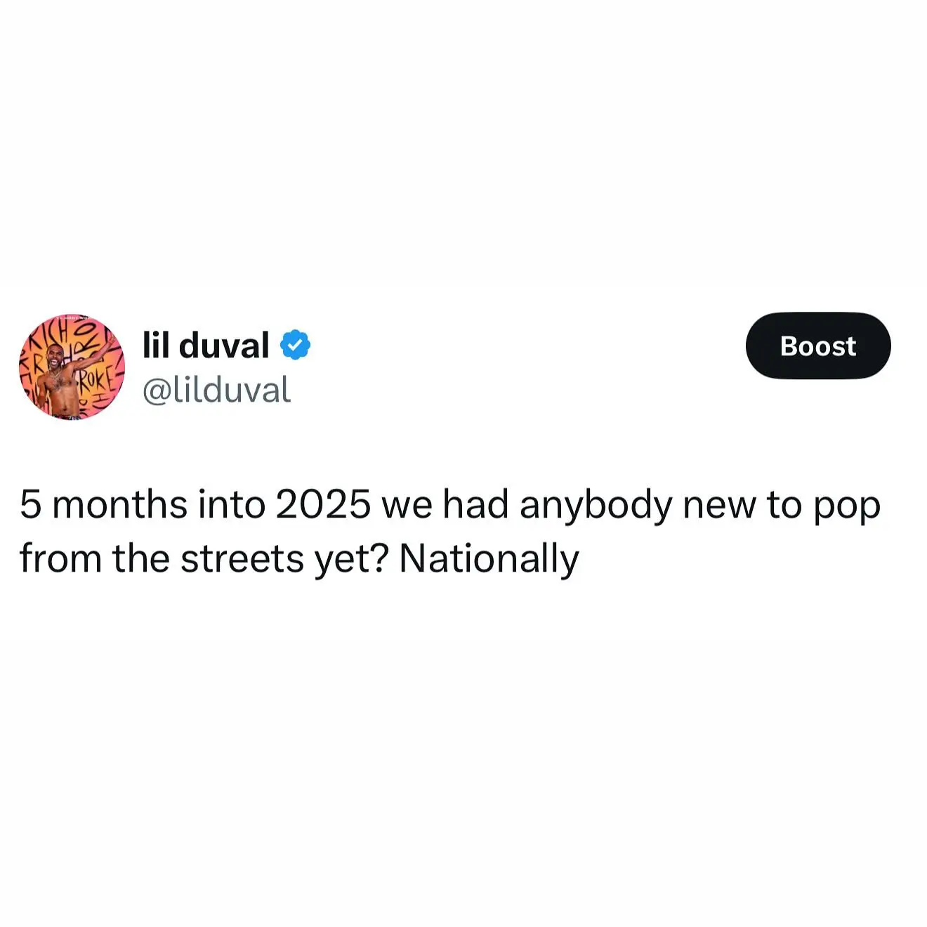 Lil Duval: Streets Open But Leadership Lacking Lil Duval notes that while locals shine, no one dominates urban streets amid deep fear ok
