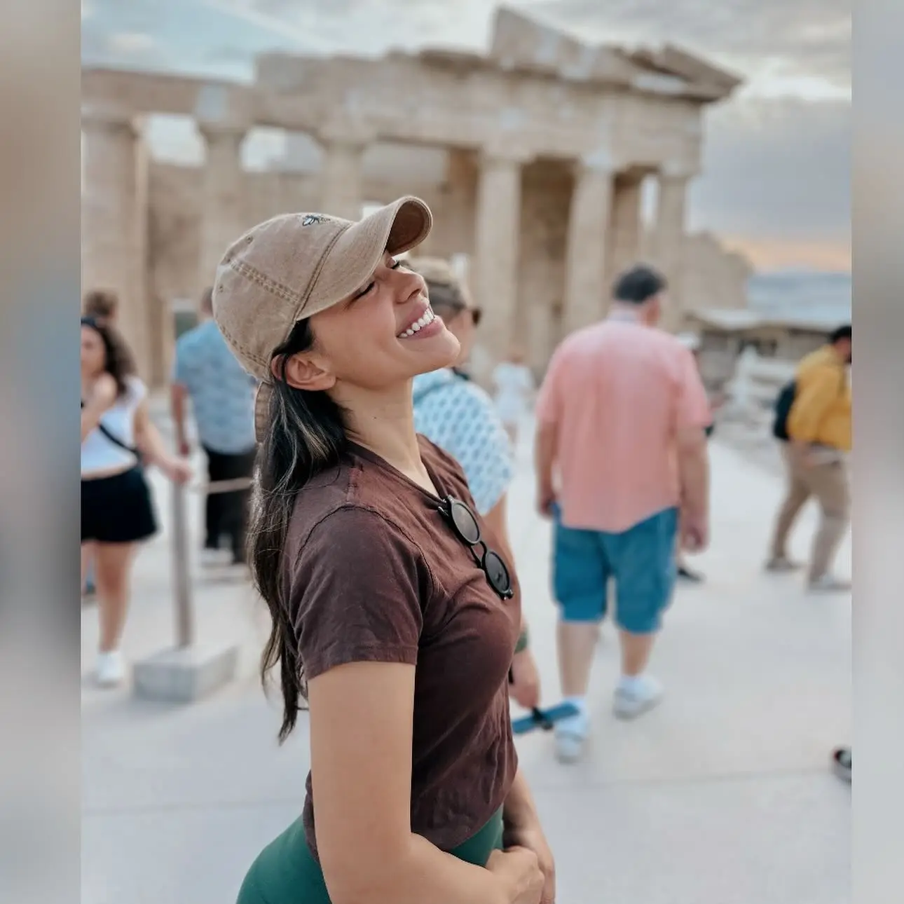 International star Lisseth Chavez greets Athens with a warm arrival and cultural grace!!!!