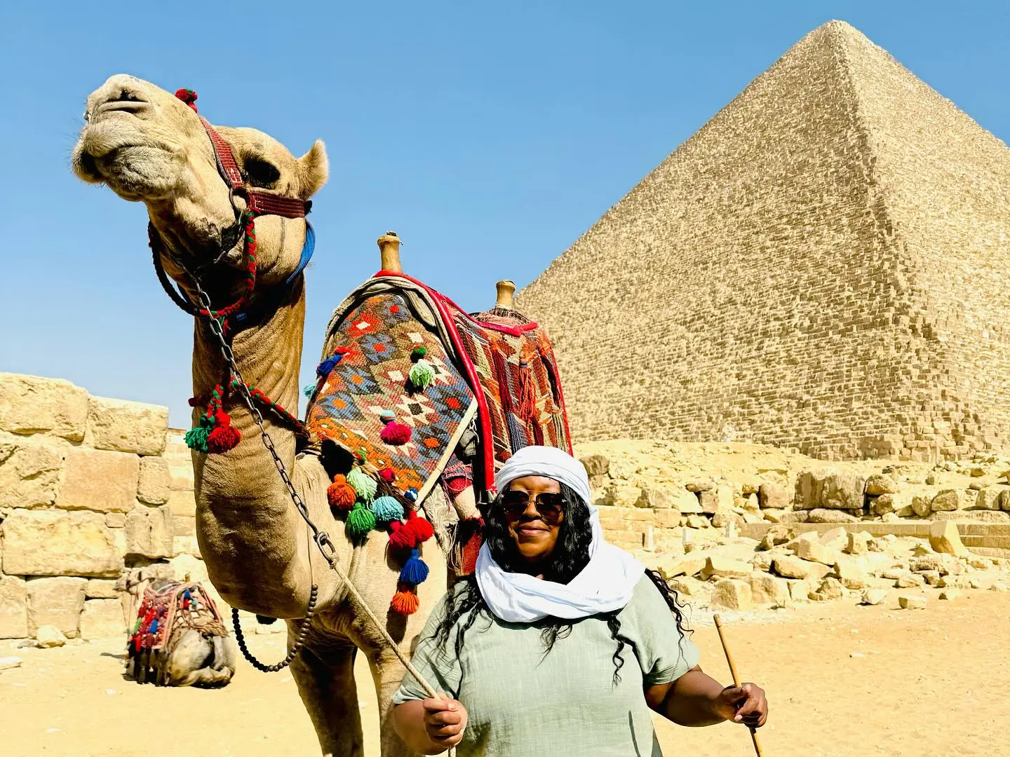 Loni Love Revisits Giza’s Timeless Pyramids on #RewindWednesdays
