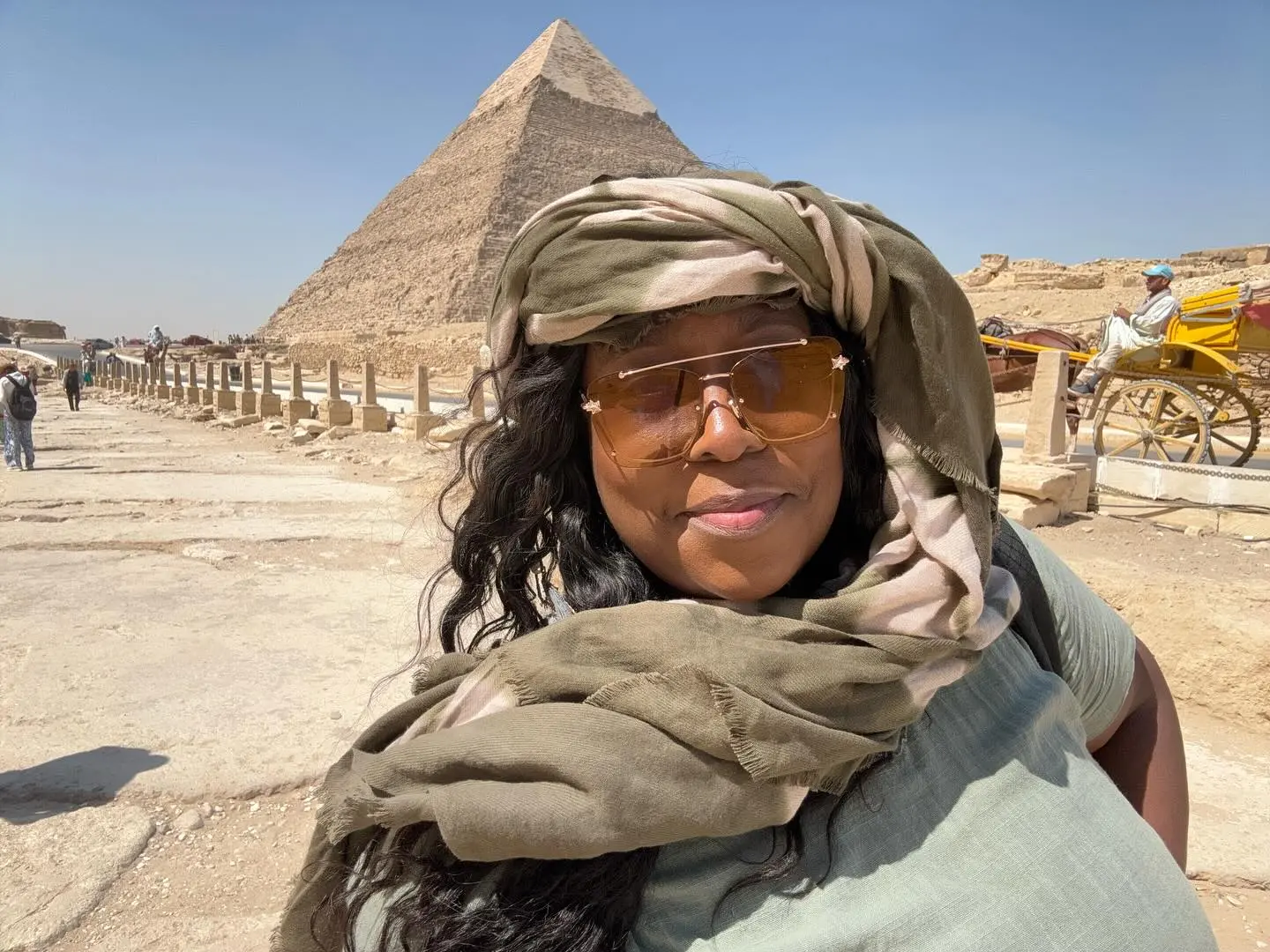 Loni Love Revisits Giza’s Timeless Pyramids on #RewindWednesdays