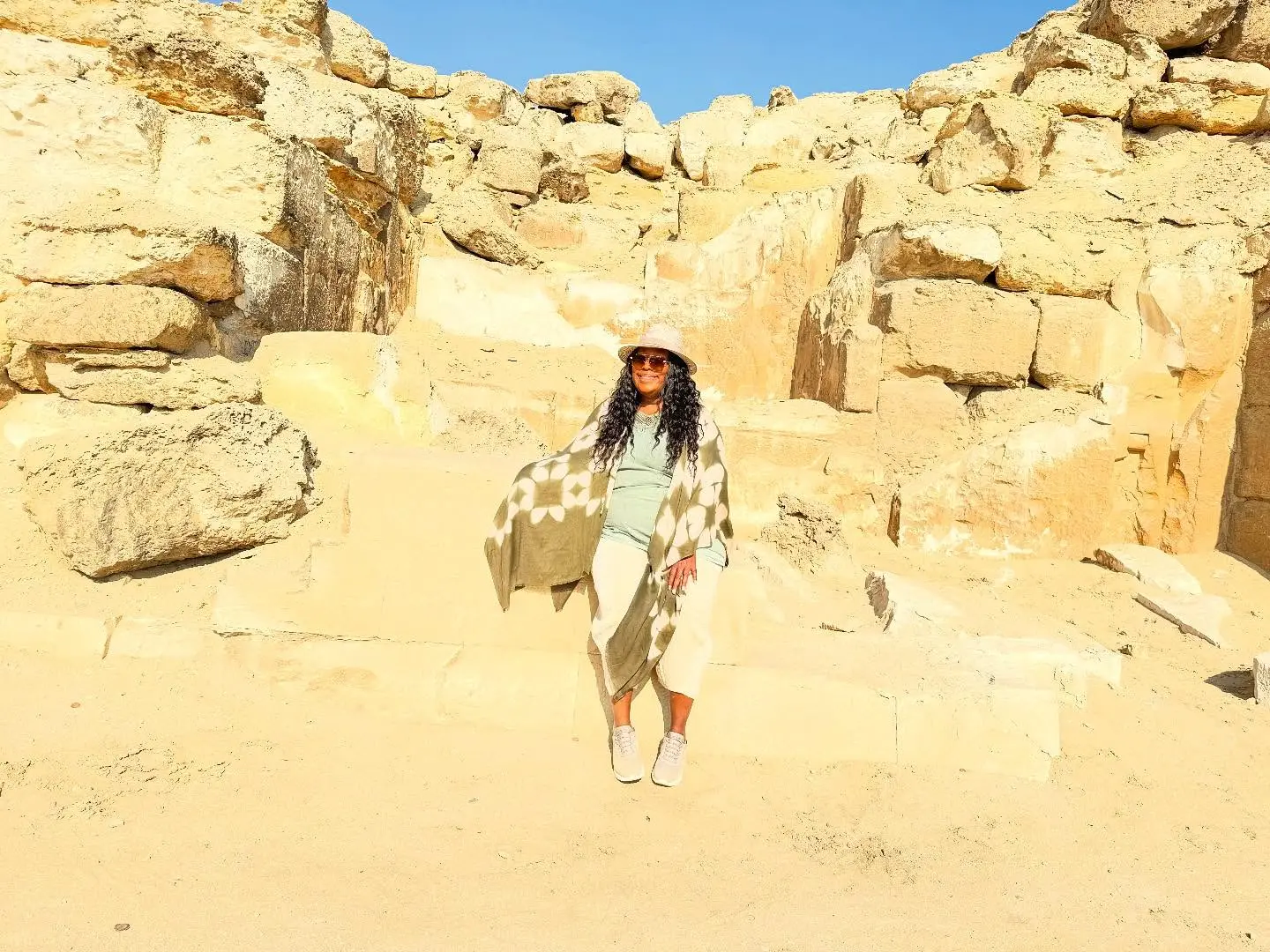 Loni Love Revisits Giza’s Timeless Pyramids on #RewindWednesdays