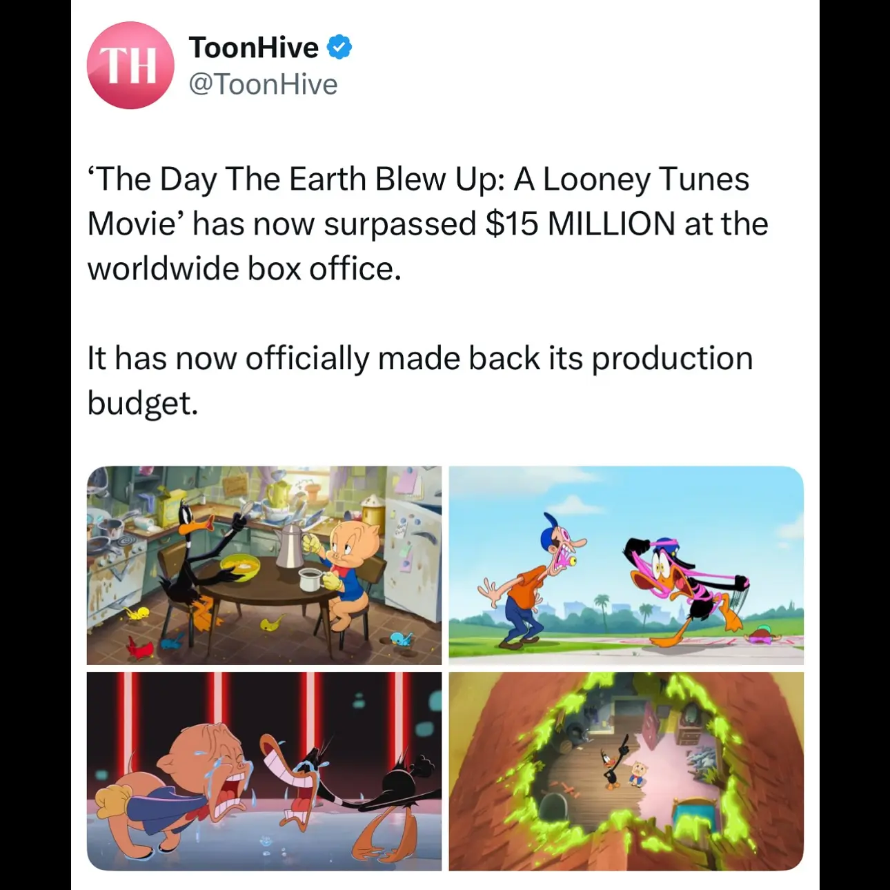 Looney Tunes Movie: The Day The Earth Blew Up VOD April 15, Blu-ray May 27; Eric Bauza revives Looney Tunes in a revamped classic flick.!
