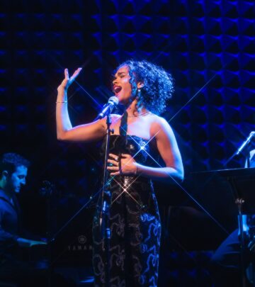Her solo cabaret's opening night shimmered with luxe jewels, floral gowns and live vocals!
