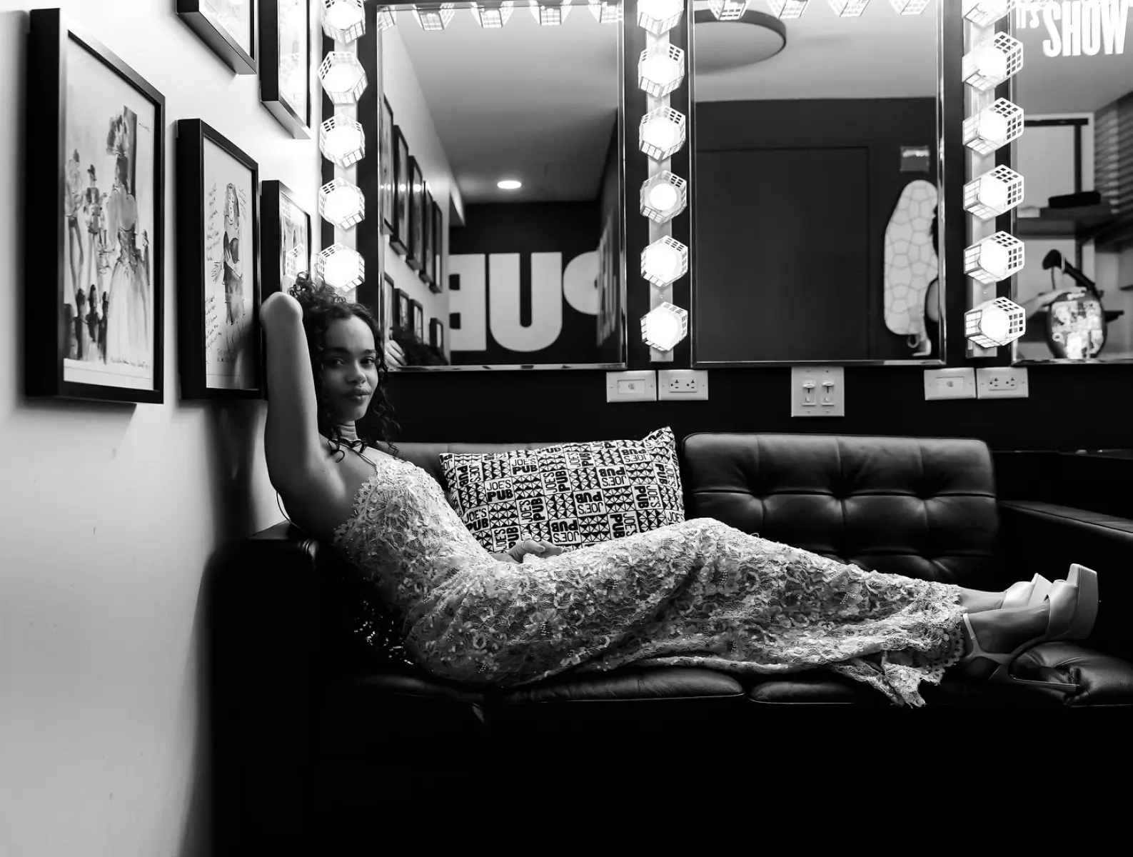 Lorna Courtney Shines in Backstage Photos at Joe’s Pub LoveShackFancy gowns, Stephanie Gottlieb jewels & Ogata’s lens shots illuminate Fearless!!