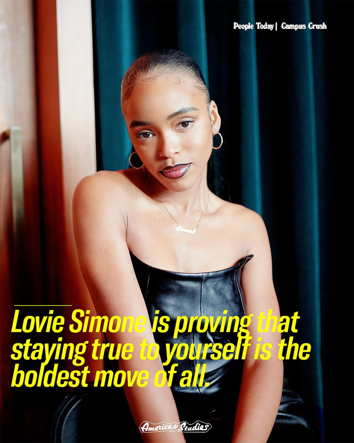 Lovie Simone Reimagines Forever On Campus Fifty Years After Forever, Lovie Simone Brings Cool, Effortless Campus Chic and Iconic Vibes
