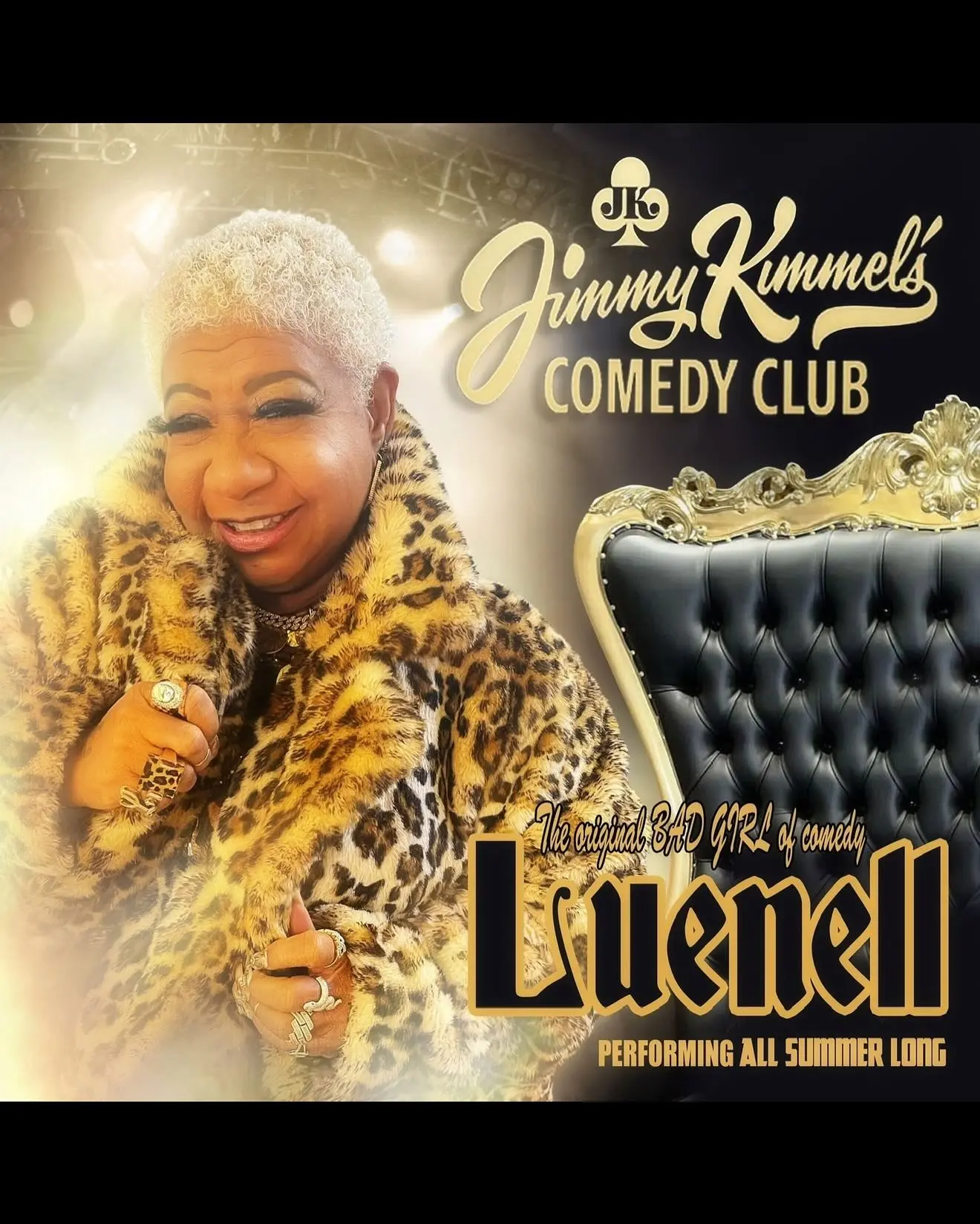 Luenell Launches Vegas Residency at Kimmel’s Comedy Club Catch the veteran humorist's show on Sundays & Mondays at 10PM with cocktails and laughter