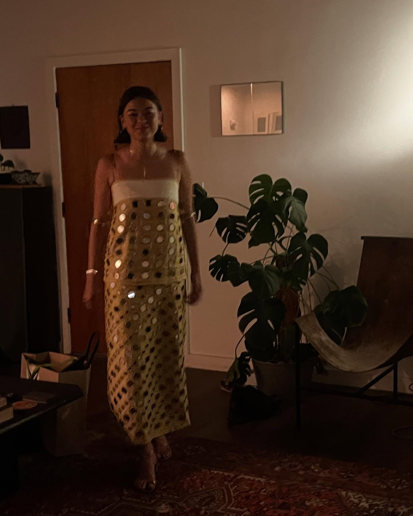 Lukita Maxwell’s Reflective Dress Evokes Nostalgia