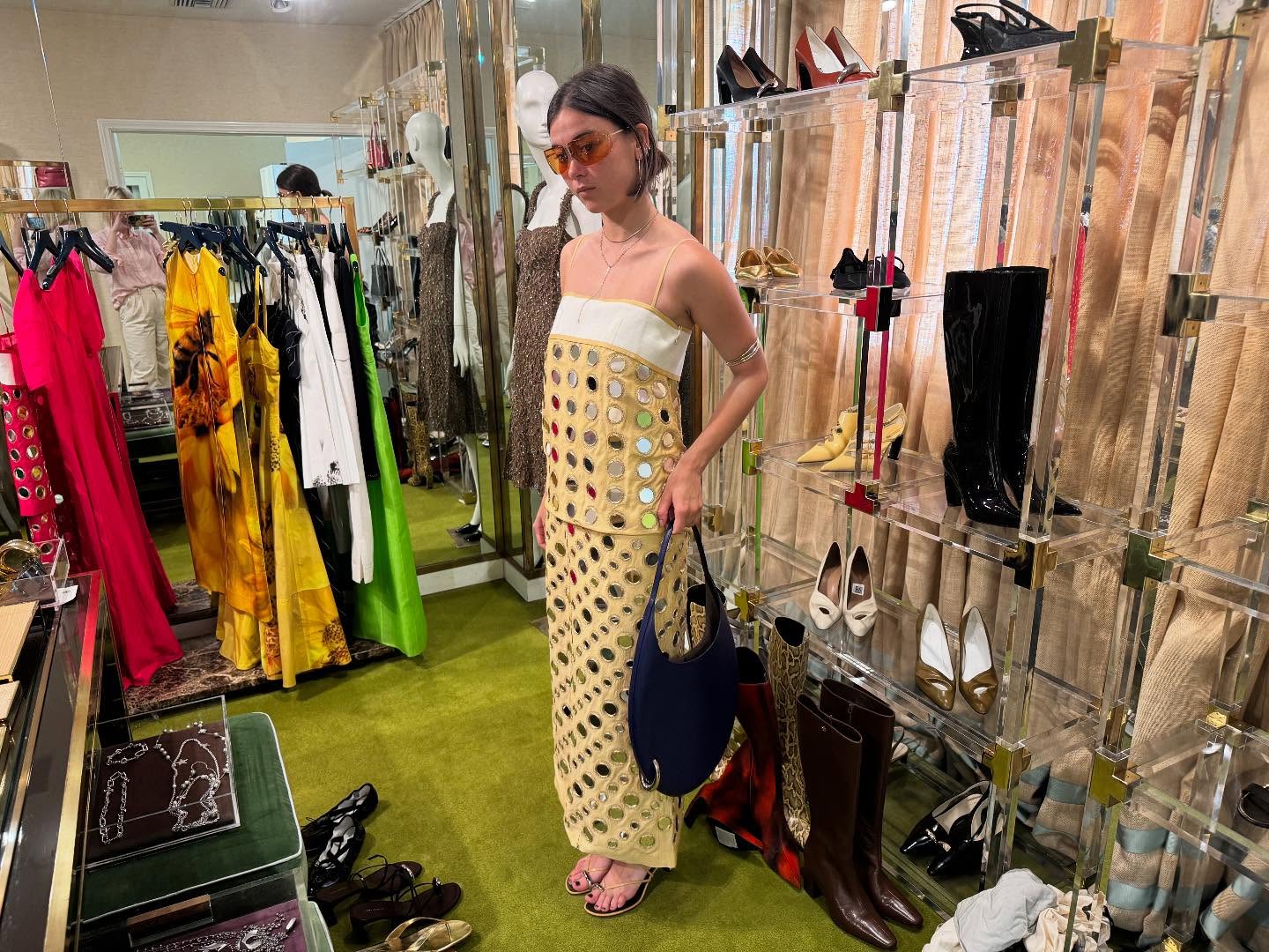 Lukita Maxwell’s Reflective Dress Evokes Nostalgia