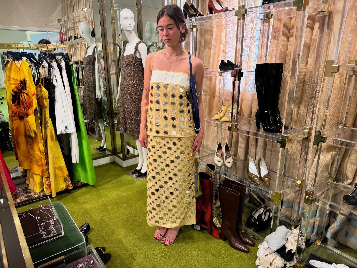 Lukita Maxwell’s Reflective Dress Evokes Nostalgia