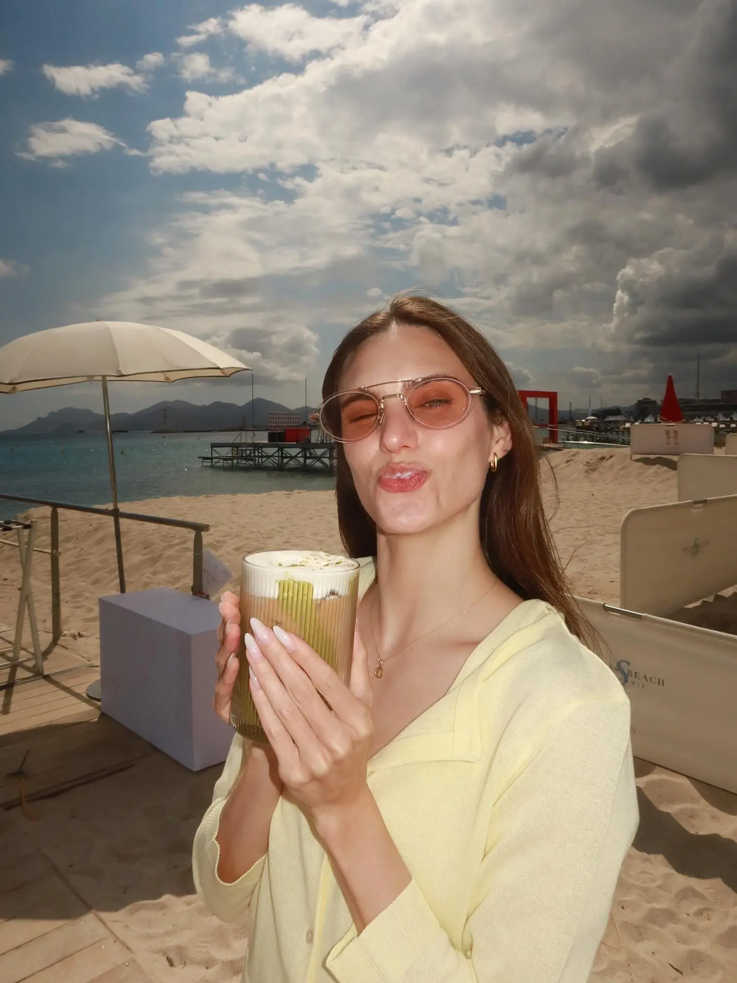 Macarena Achaga Embraces Cannes with Coffee & Friends