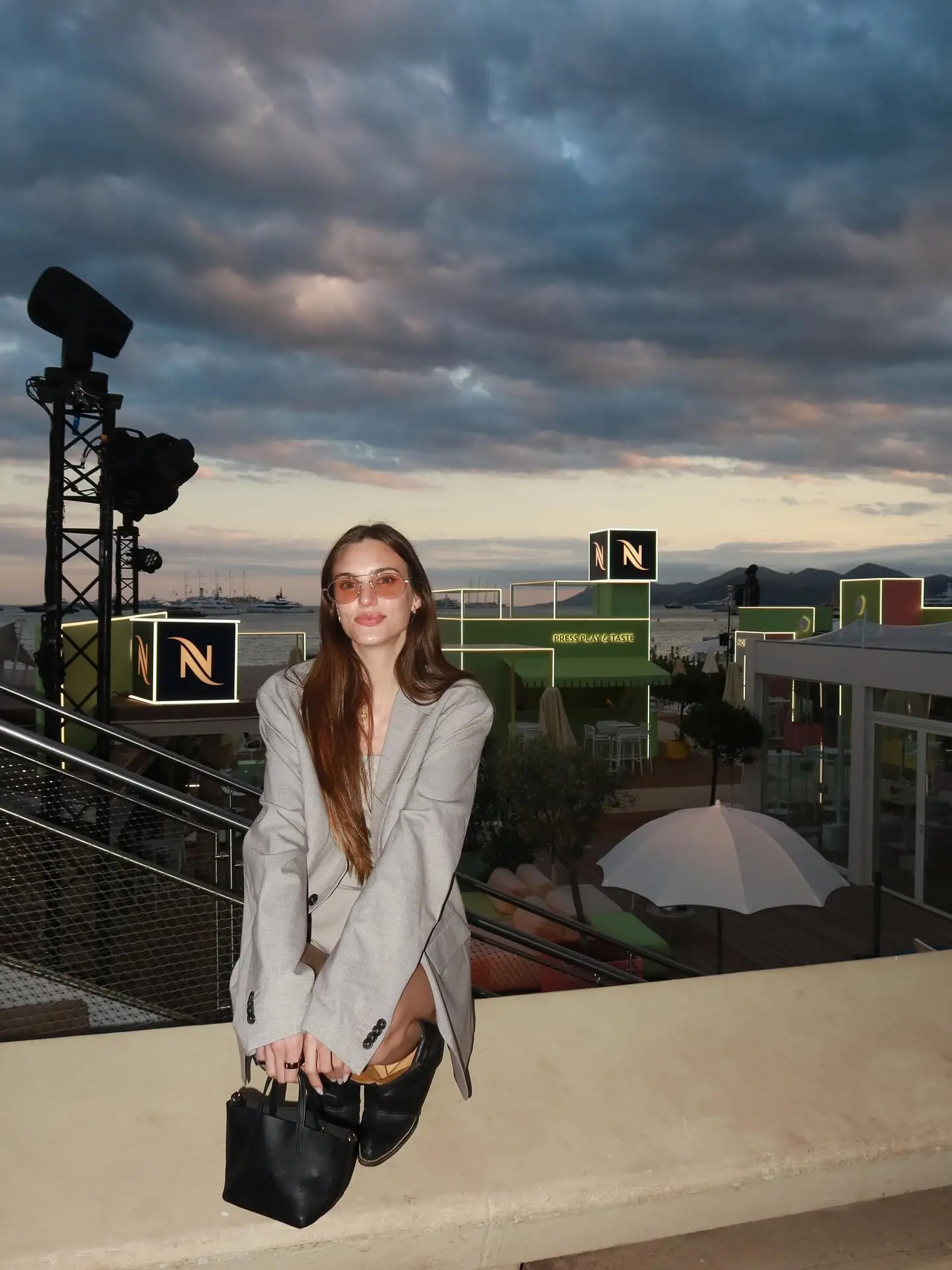 Macarena Achaga Embraces Cannes with Coffee & Friends