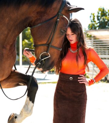 Mackenzie Foy Shines in Summer Hermes Equestrian Shoot
