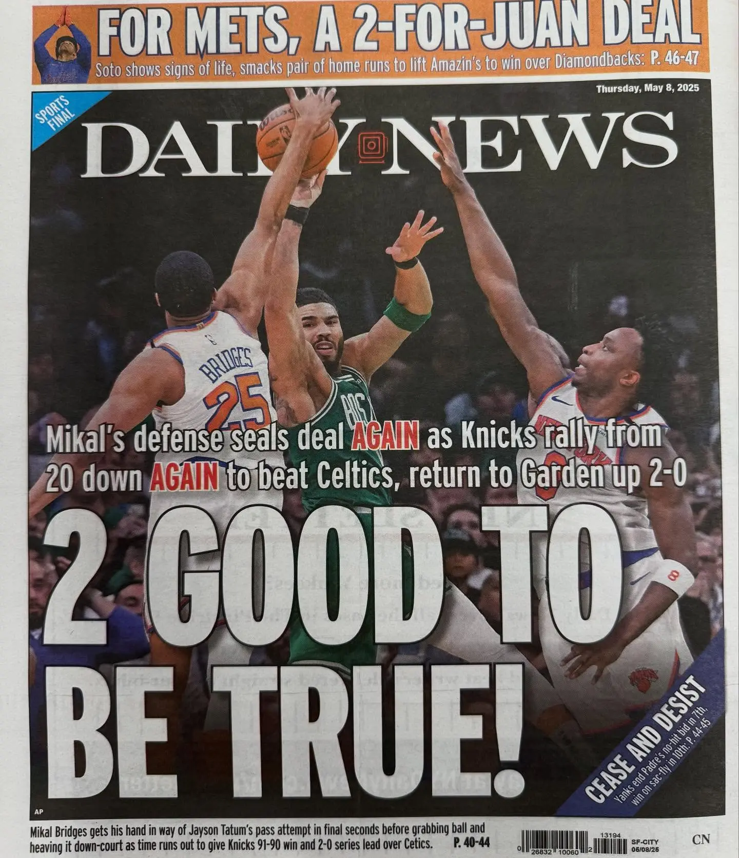 Madison Square Garden Ignites For Games 3 And 4