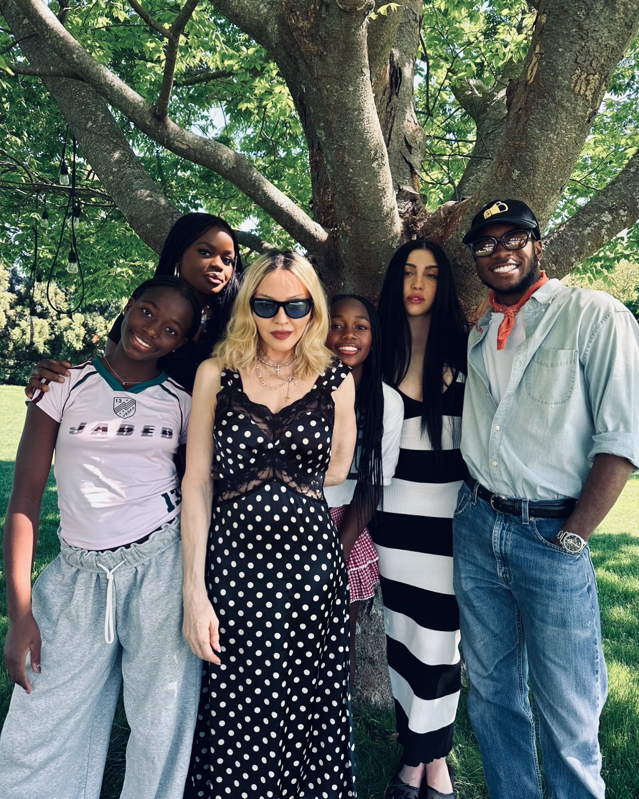 Madonna celebrates a joyful Mother's Day with five of her six children and warm family love.
