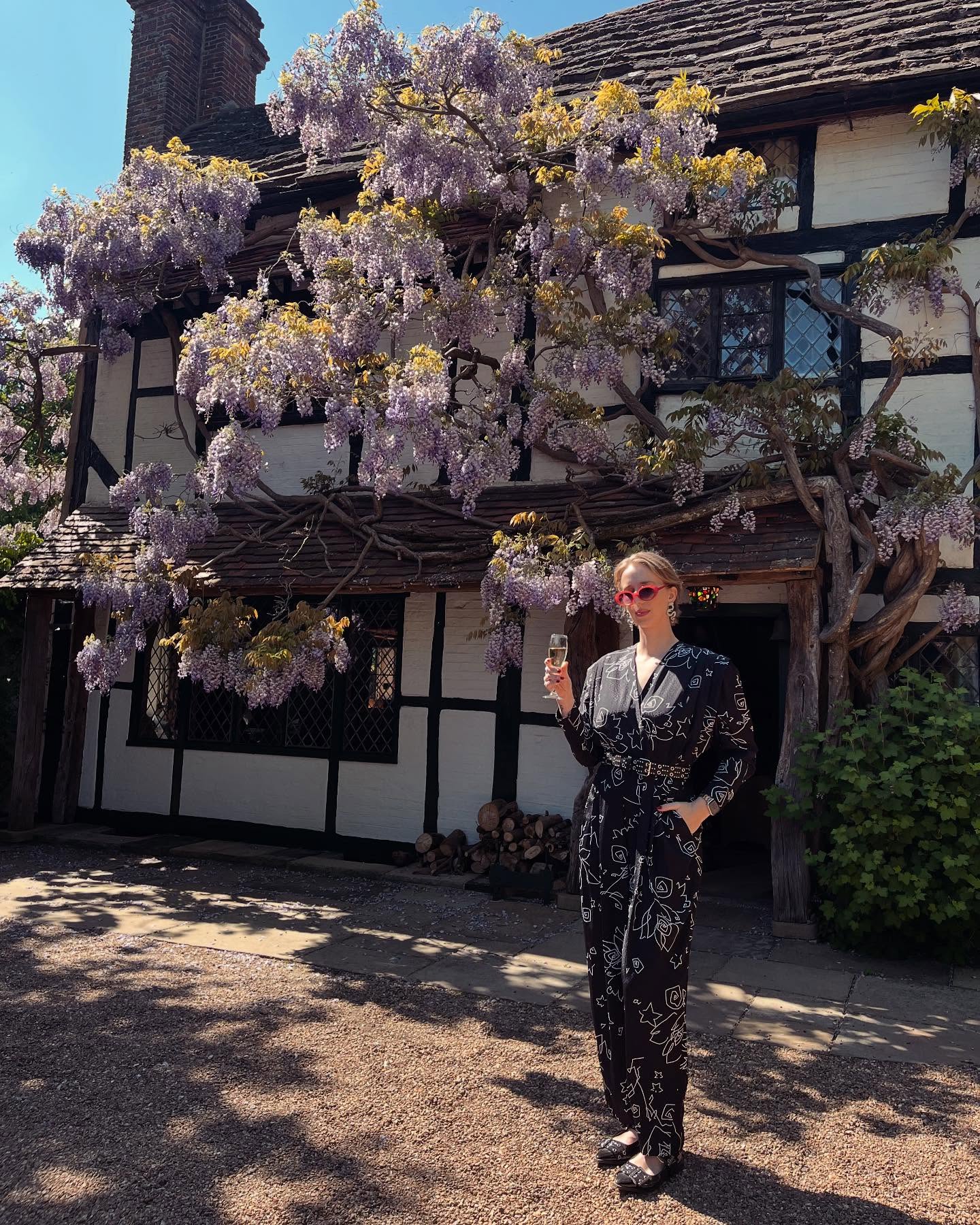 Maggie Robertson Celebrates Forest Wedding Instagram photos capture Maggie Robertson reveling in the forest wedding of creative pals