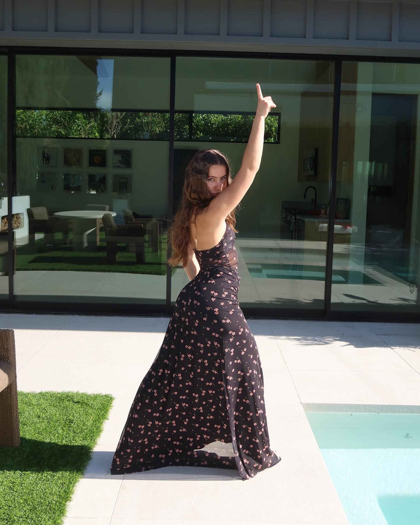 Mags Strikes A Power Pose On Instagram