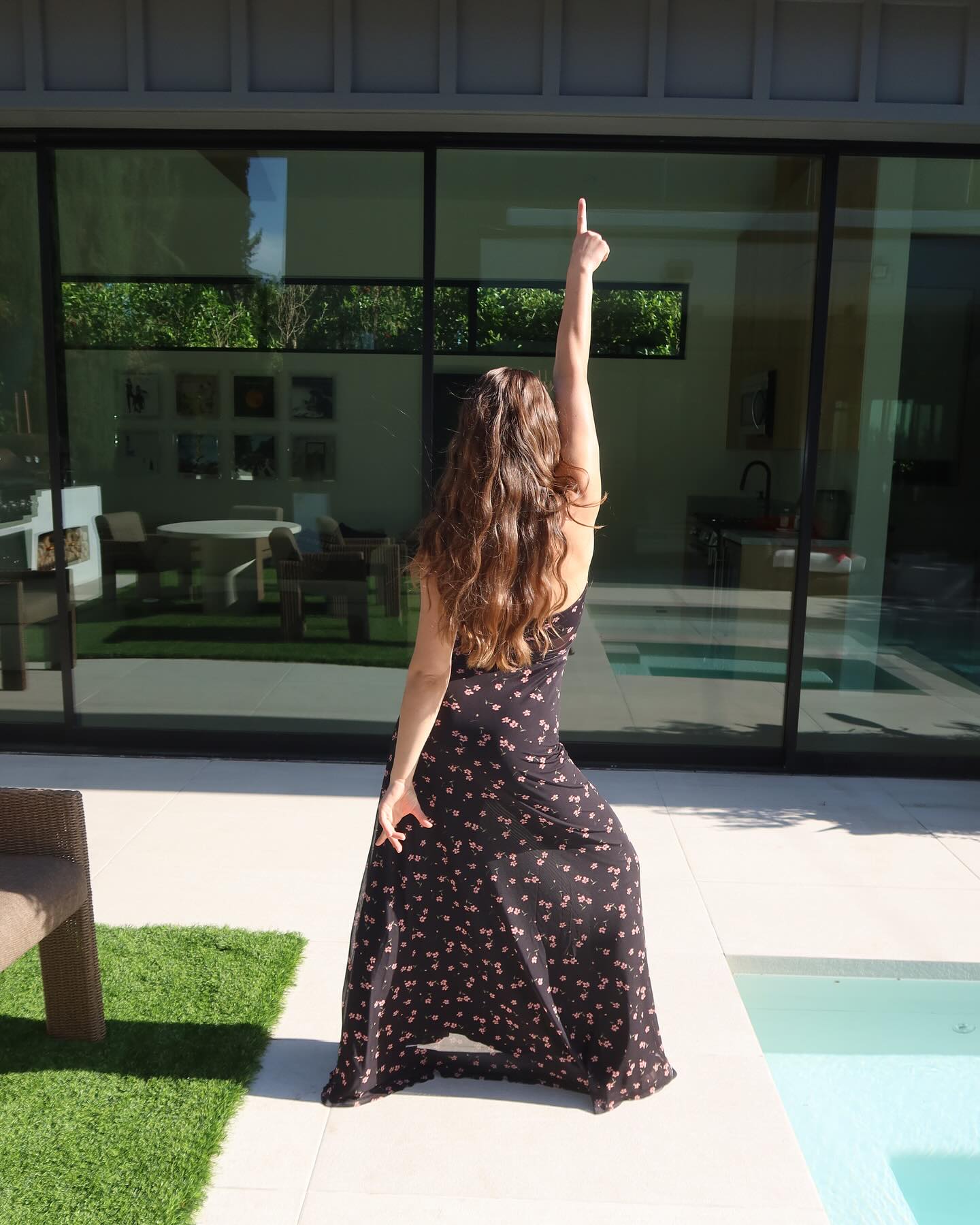 Mags Strikes A Power Pose On Instagram