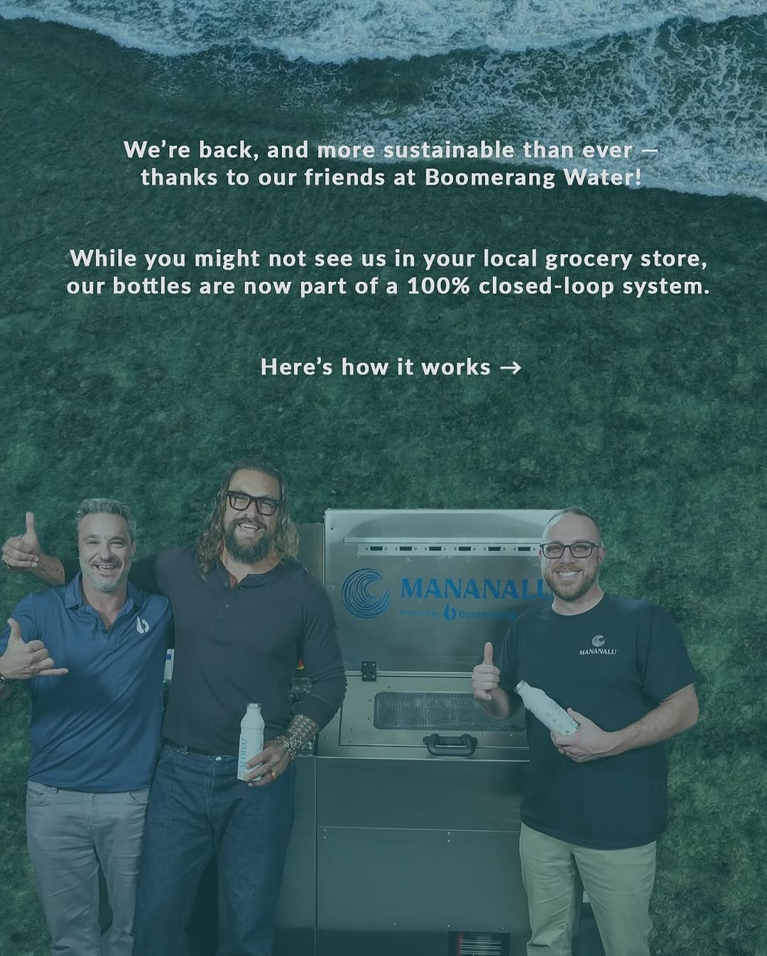 Mananalu Relaunches With Boomerang Water Partnership