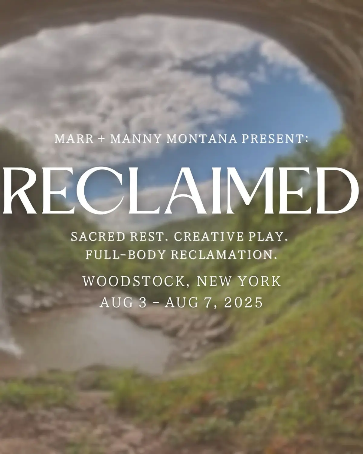 Manny Montana’s RECLAIMED Retreat Launches In Woodstock Manny Montana’s birthday retreat in Woodstock offers yoga, hikes, creative rituals, calmer