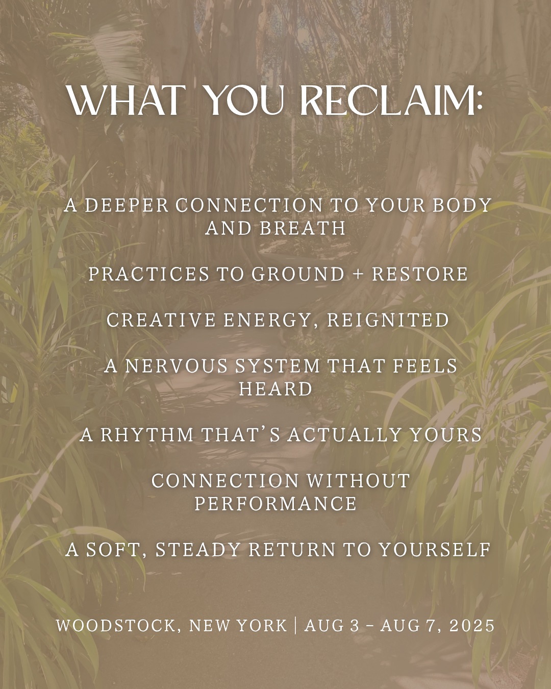 Manny Montana's RECLAIMED Retreat Launches In Woodstock