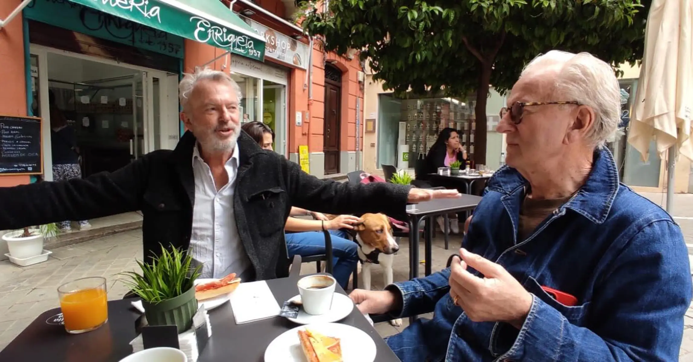 Mansplaining Moment Sparks Nostalgic Coffee Chat Witty banter unfolds as time-honored friendship meets candid chatter on life lessons 4real