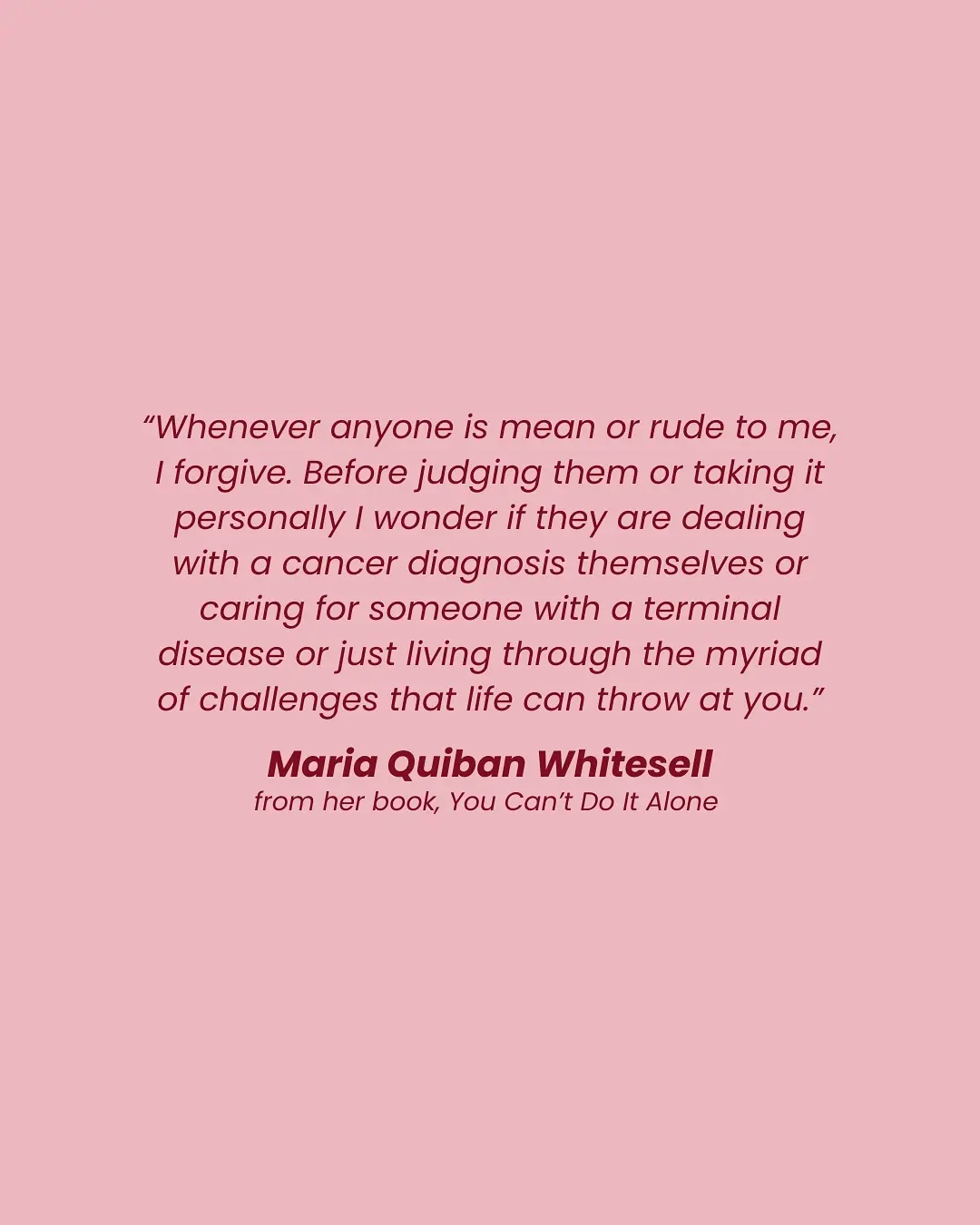 Maria Quiban Champions Forgiveness On Recent Podcast
