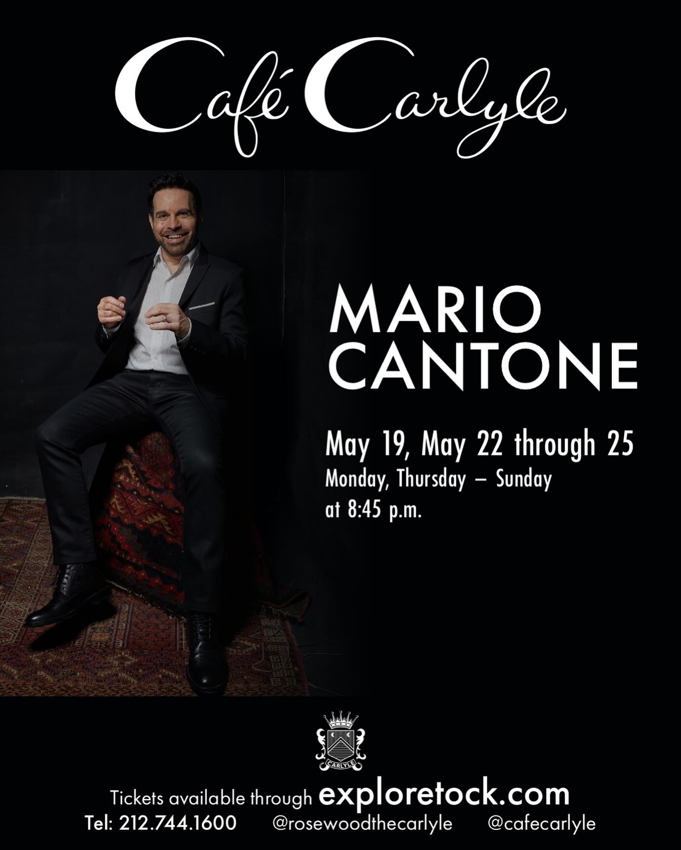 Mario Cantone Returns To Cafe Carlyle Veteran comedian Mario Cantone is back at Cafe Carlyle, marking another notable chapter!