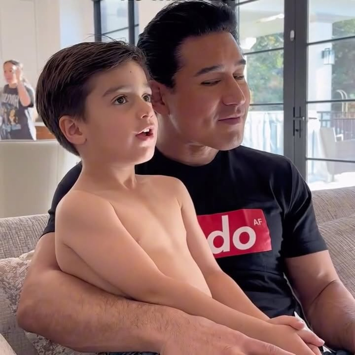Mario Lopez Family Moment: Kids Drenched In Besos Celebrity dad charms fans with heartwarming shower of kisses for his children!