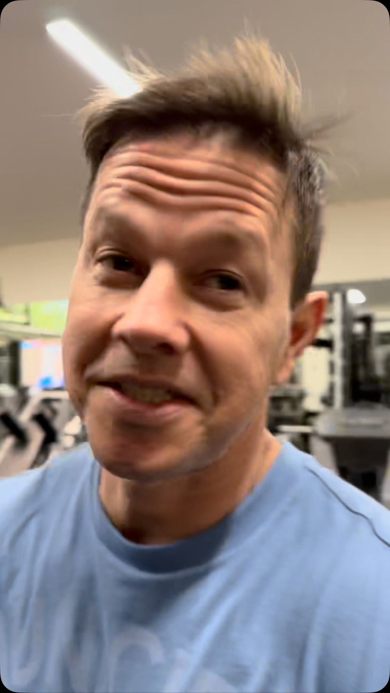 Actor updates his look with a fresh cut, launching a lean regime to shed movie weight fast.