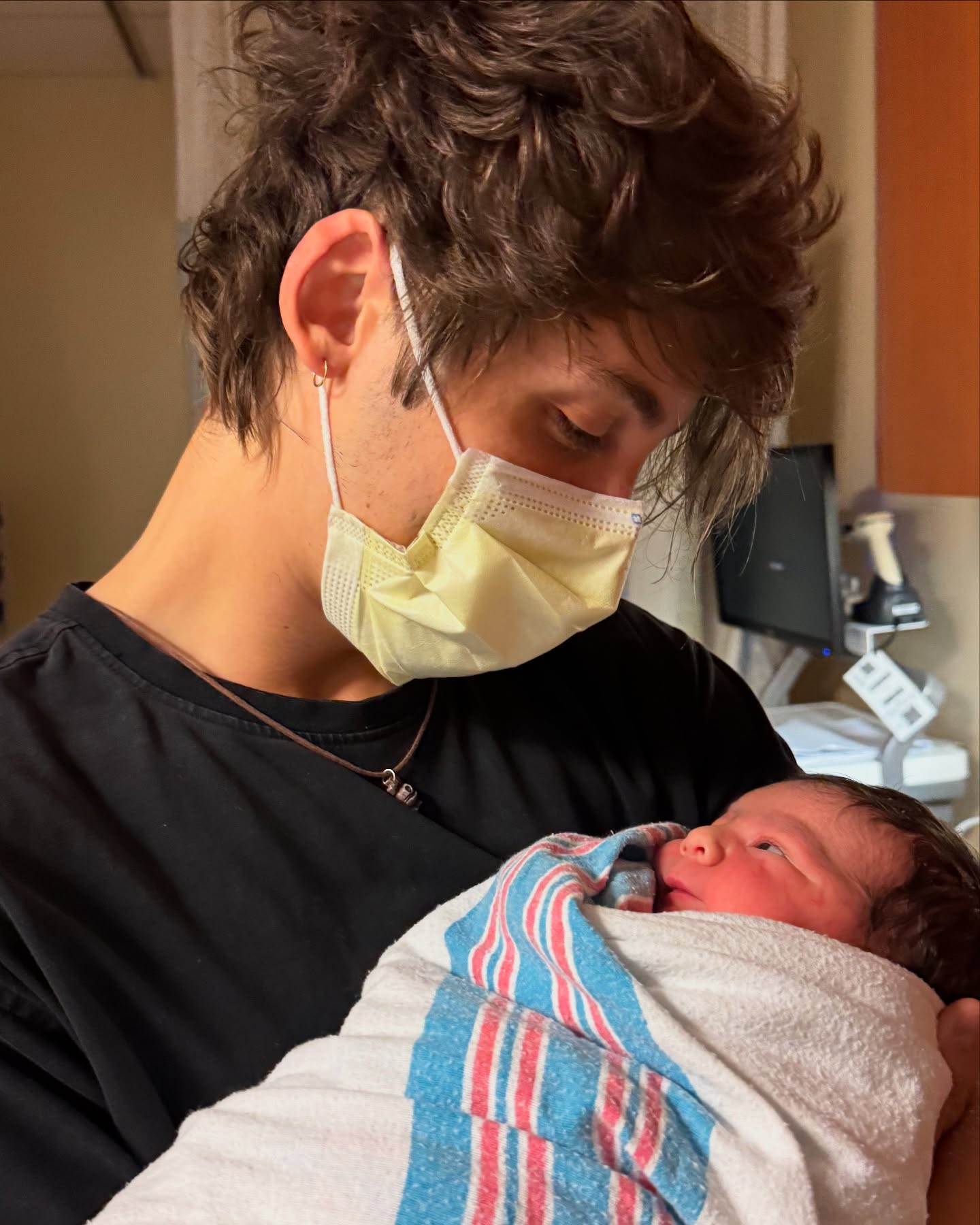 Matthew Espinosa Celebrates Newborn Joy