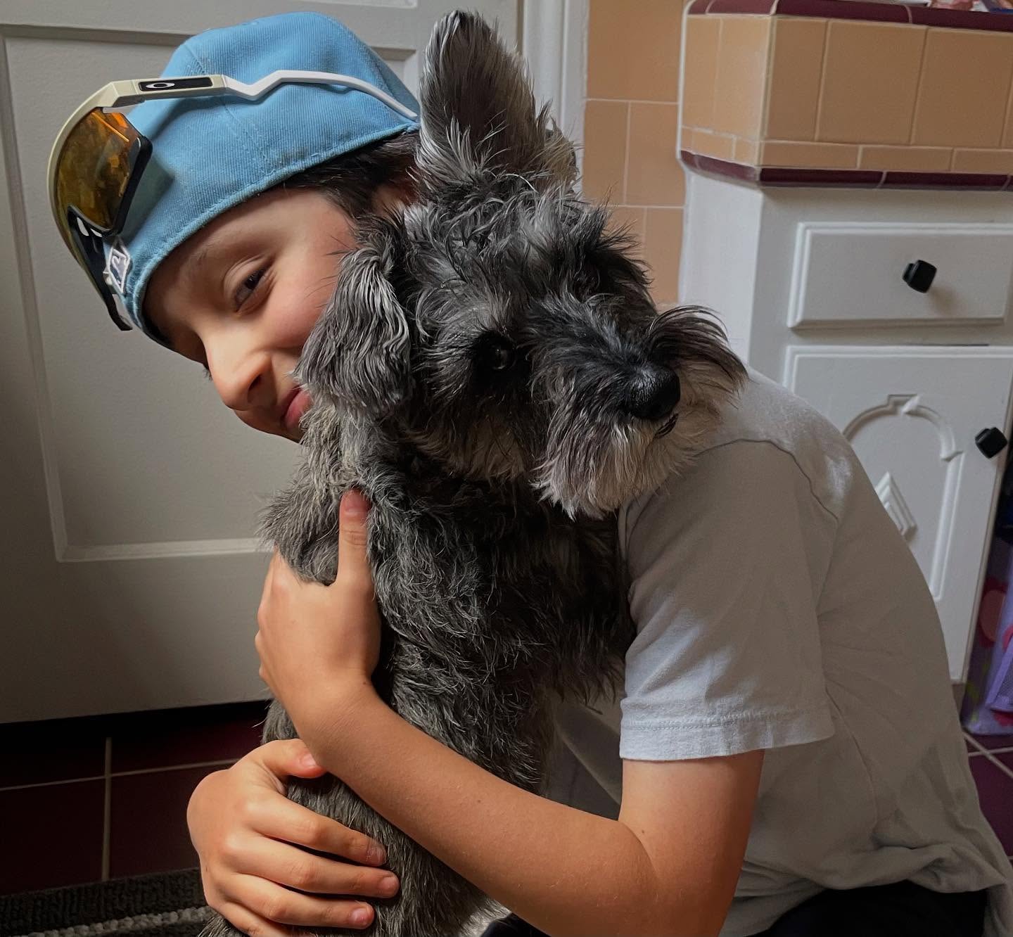 Beloved performer enfolds his charming pet in a heartfelt IG post of furry affection!!!!!!