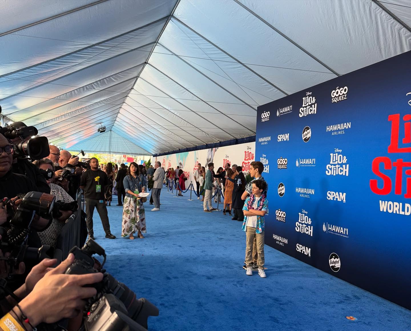 Max Matenko Shines at Lilo And Stitch Premiere