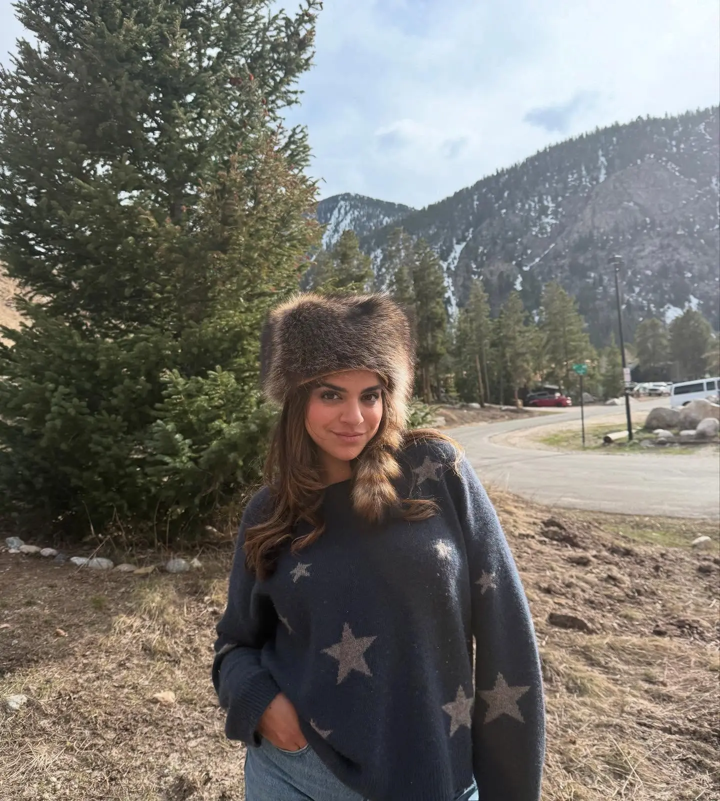 Mayan Lopez Embraces Mountain Vibes Mayan Lopez redefines rustic chic with mountain motifs, embodying nature's bold allure!!!
