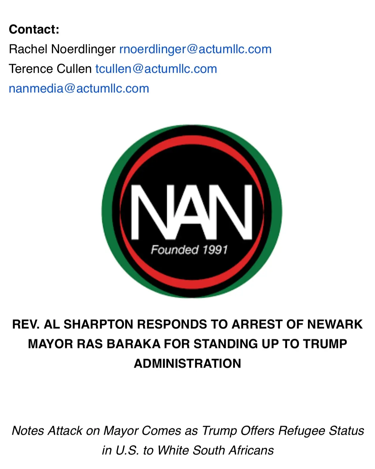 Rev Sharpton condemns arrest while spotlighting injustice and threat to civil rights in US