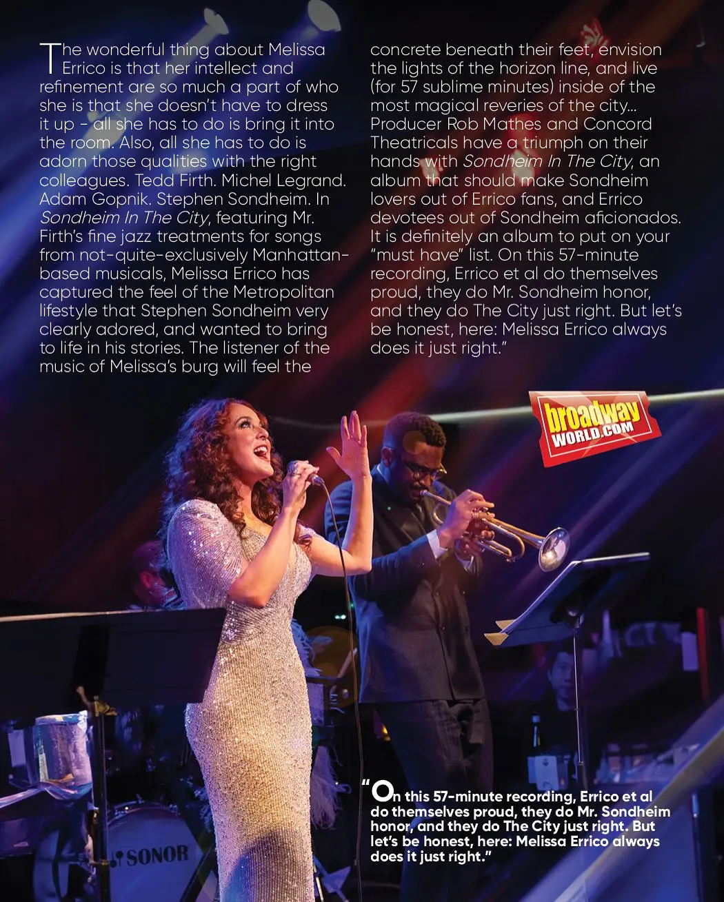 Melissa Errico Announces New Sondheim Album Journey