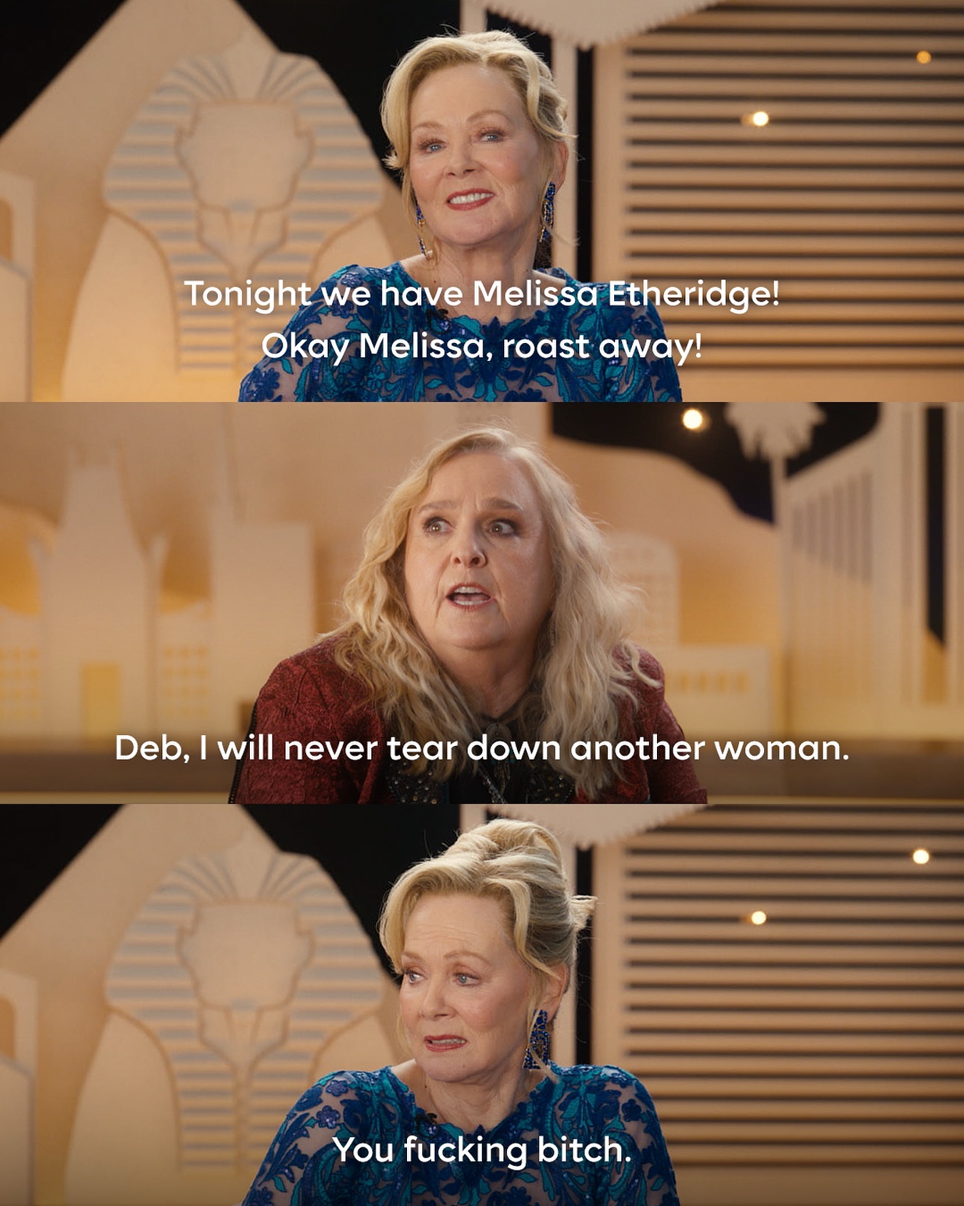 Melissa Etheridge Delivers Equal Opportunity Roasting Veteran rocker Melissa dishes playful jabs with equal roasting, uniting fans and critics!!