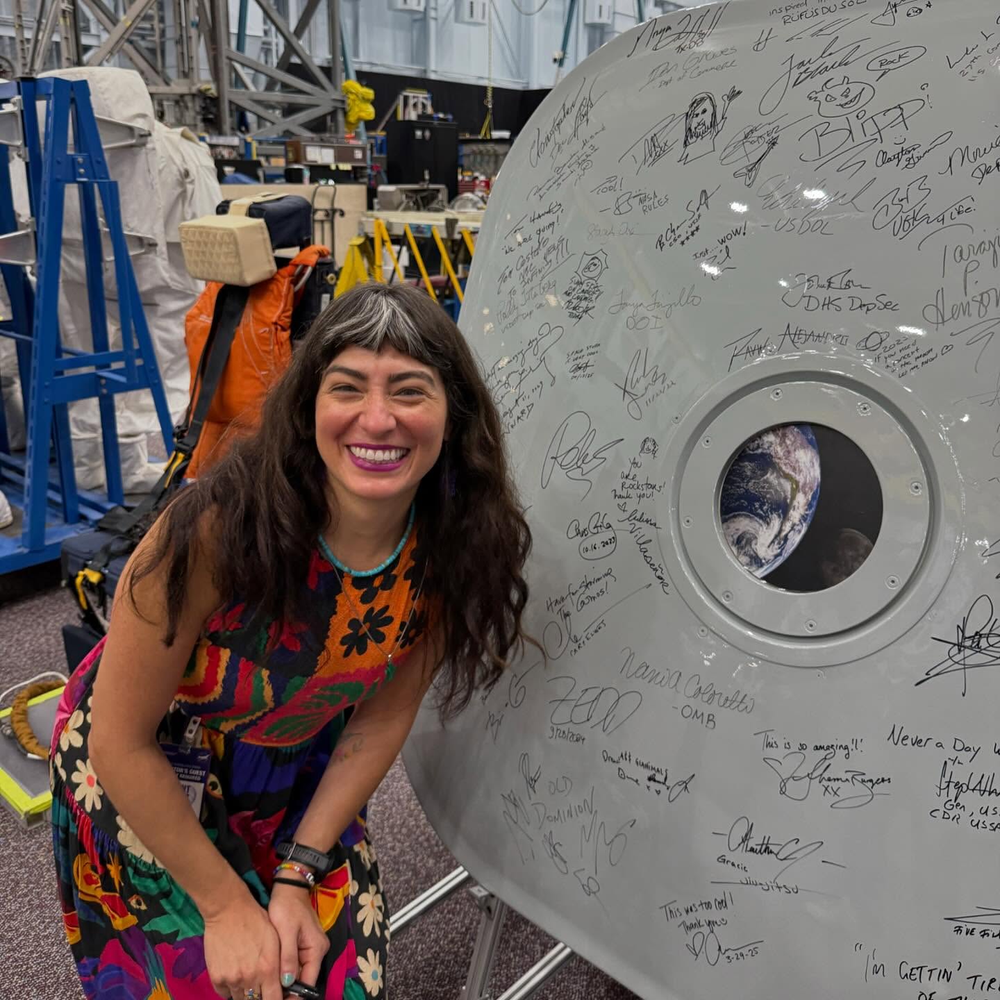 Melissa Villaseñor Signs Hatch In NASA Visit Melissa Villaseñor teams with comedy partner Amber Autry for an unforgettable NASA day!!!