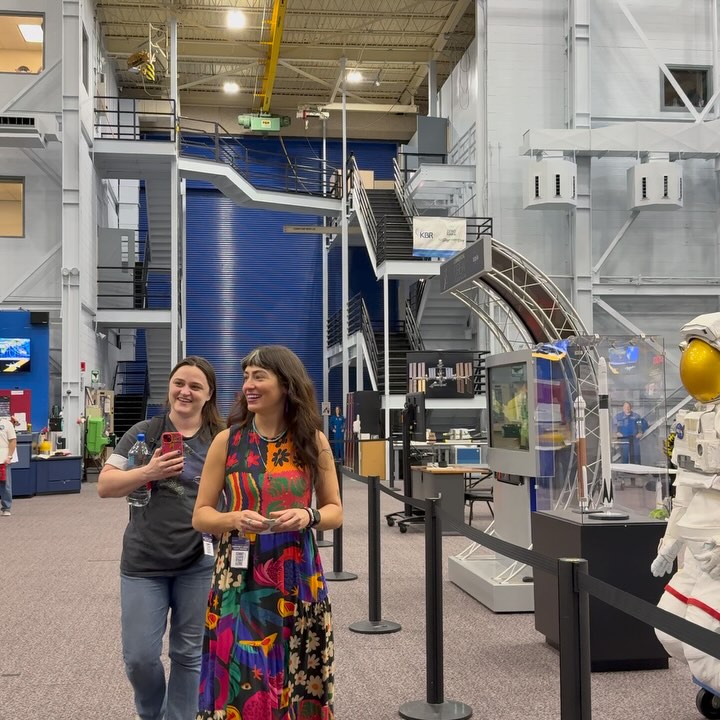 Melissa Villaseñor Signs Hatch In NASA Visit