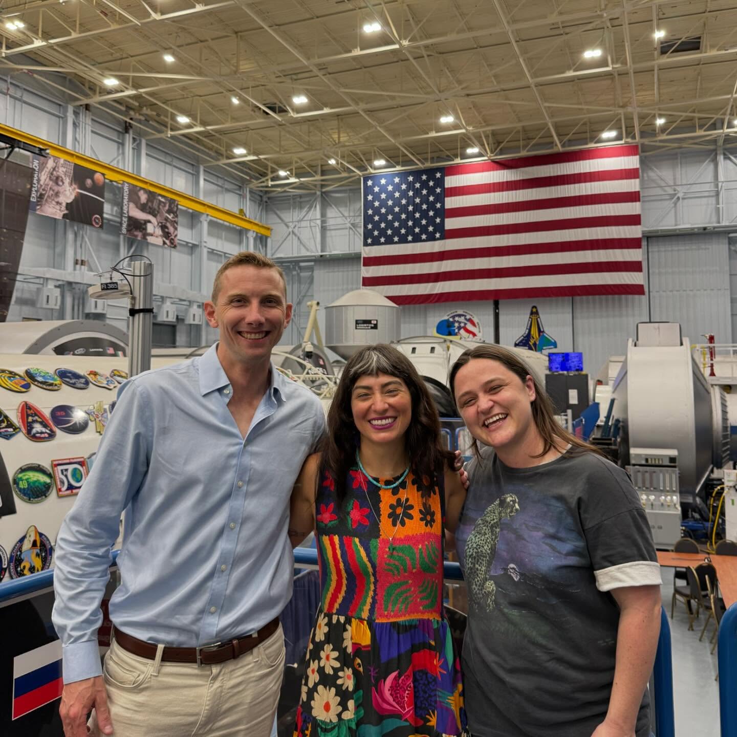 Melissa Villaseñor Signs Hatch In NASA Visit