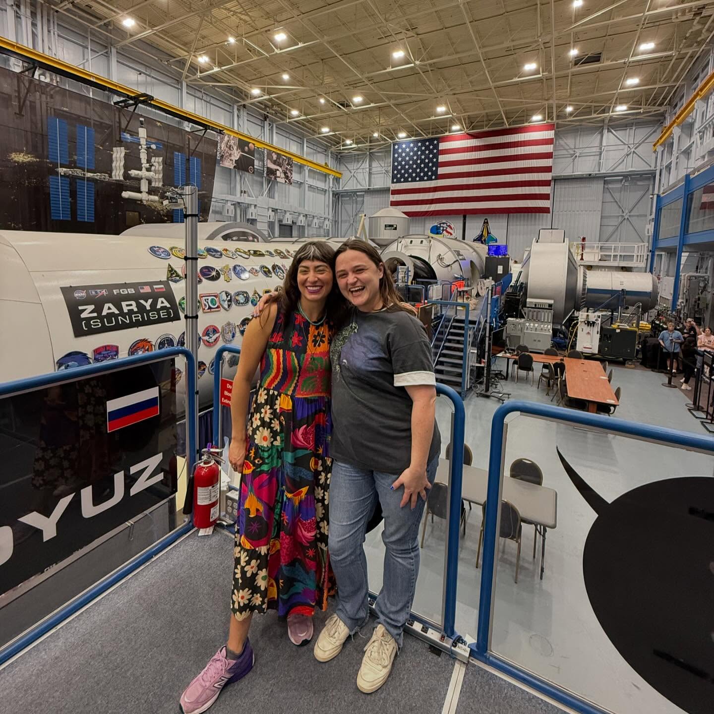 Melissa Villaseñor Signs Hatch In NASA Visit