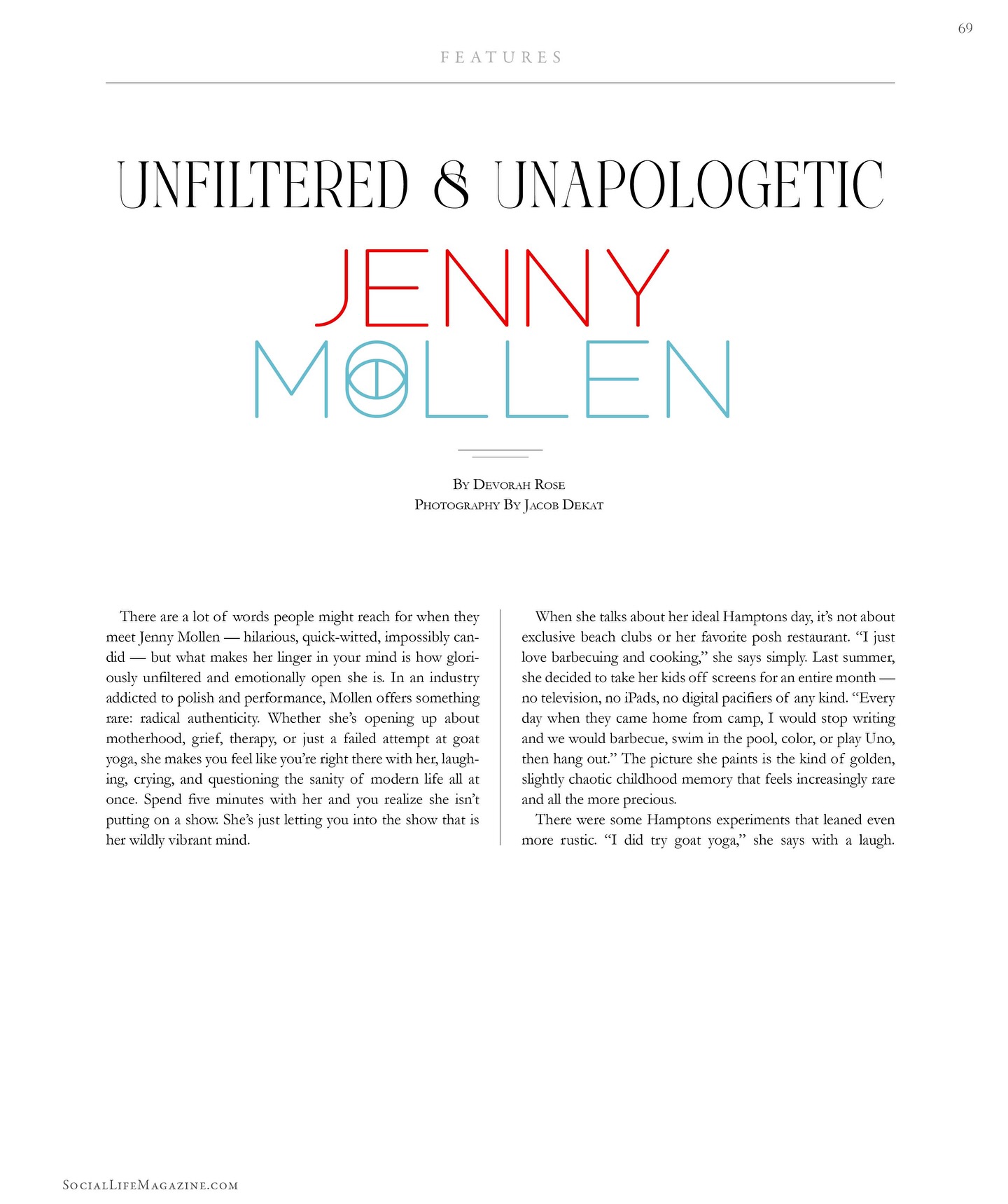 Memorial Day Cover Star Jenny Mollen Opens Up on Life and Motherhood